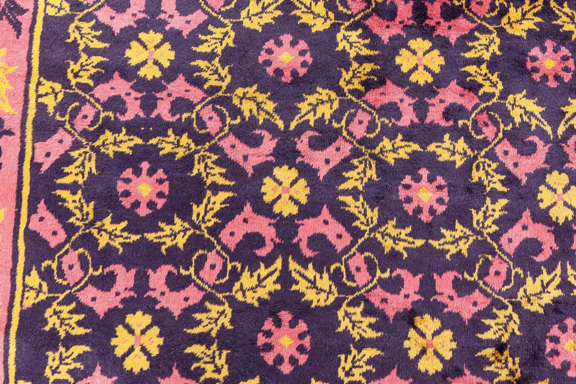 Art déco Tapis en laine fait à la main Doris Leslie Blau, milieu du 20e siècle, déco chinoise en vente