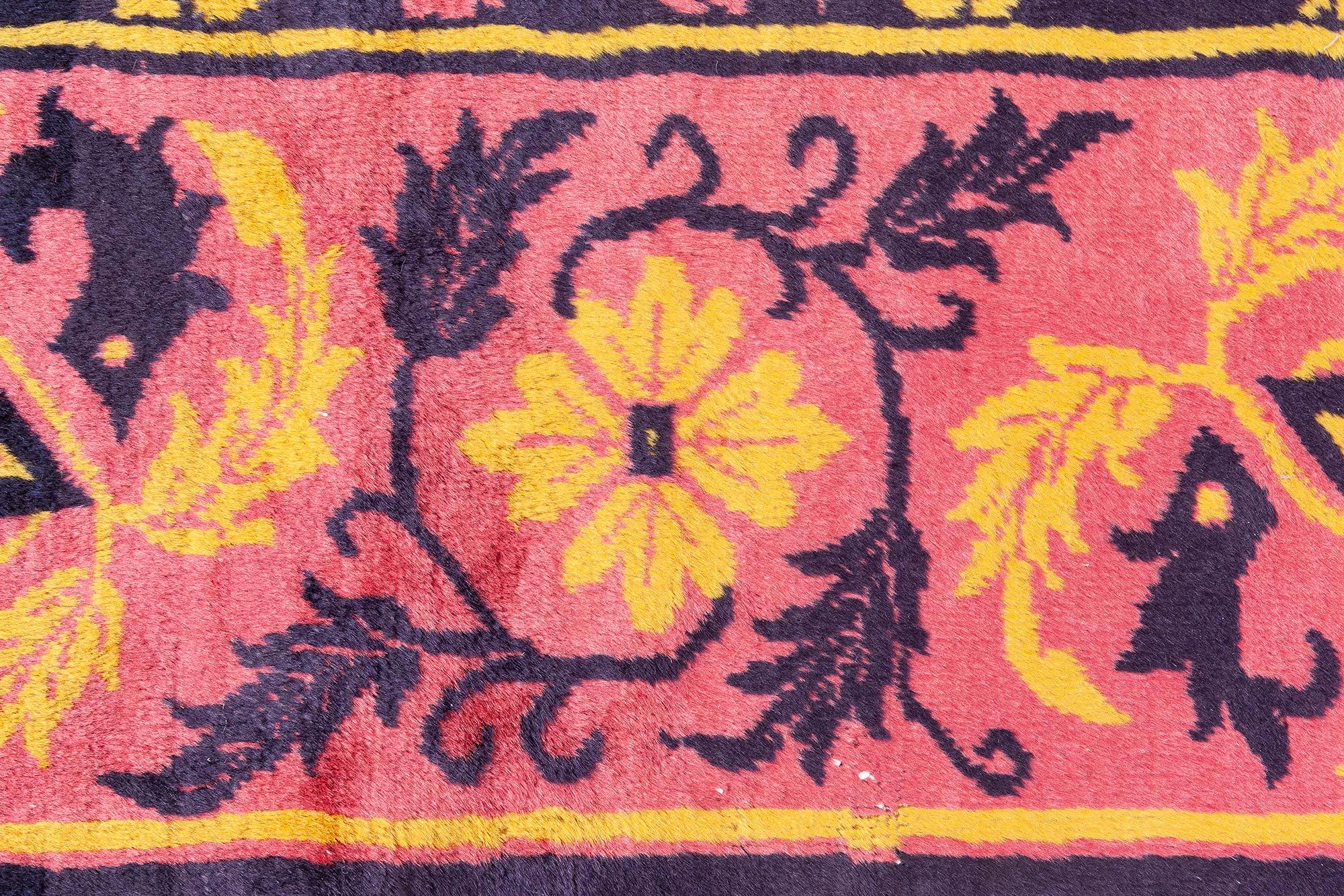 20ième siècle Tapis en laine fait à la main Doris Leslie Blau, milieu du 20e siècle, déco chinoise en vente