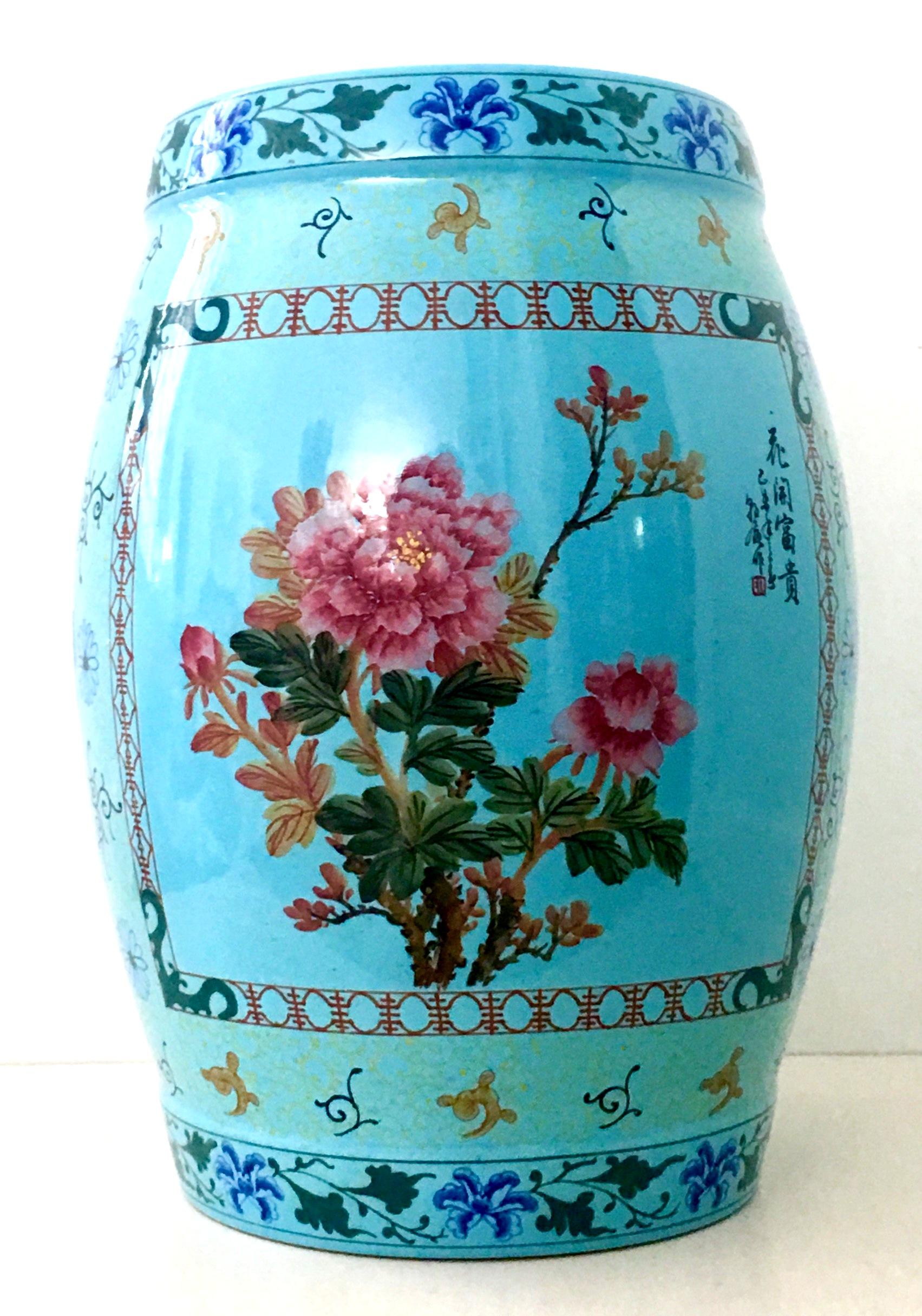 Gorgeous 20th Century turquoise ceramic Chinese 