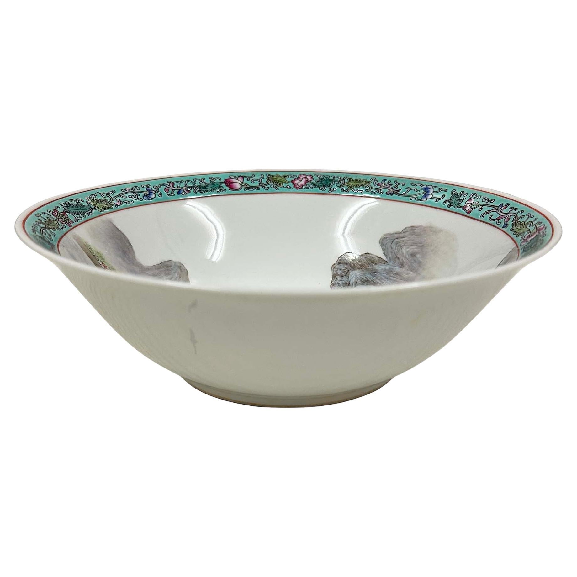 Mid 20th-Century Chinese Famille Rose Porcelain Bowl