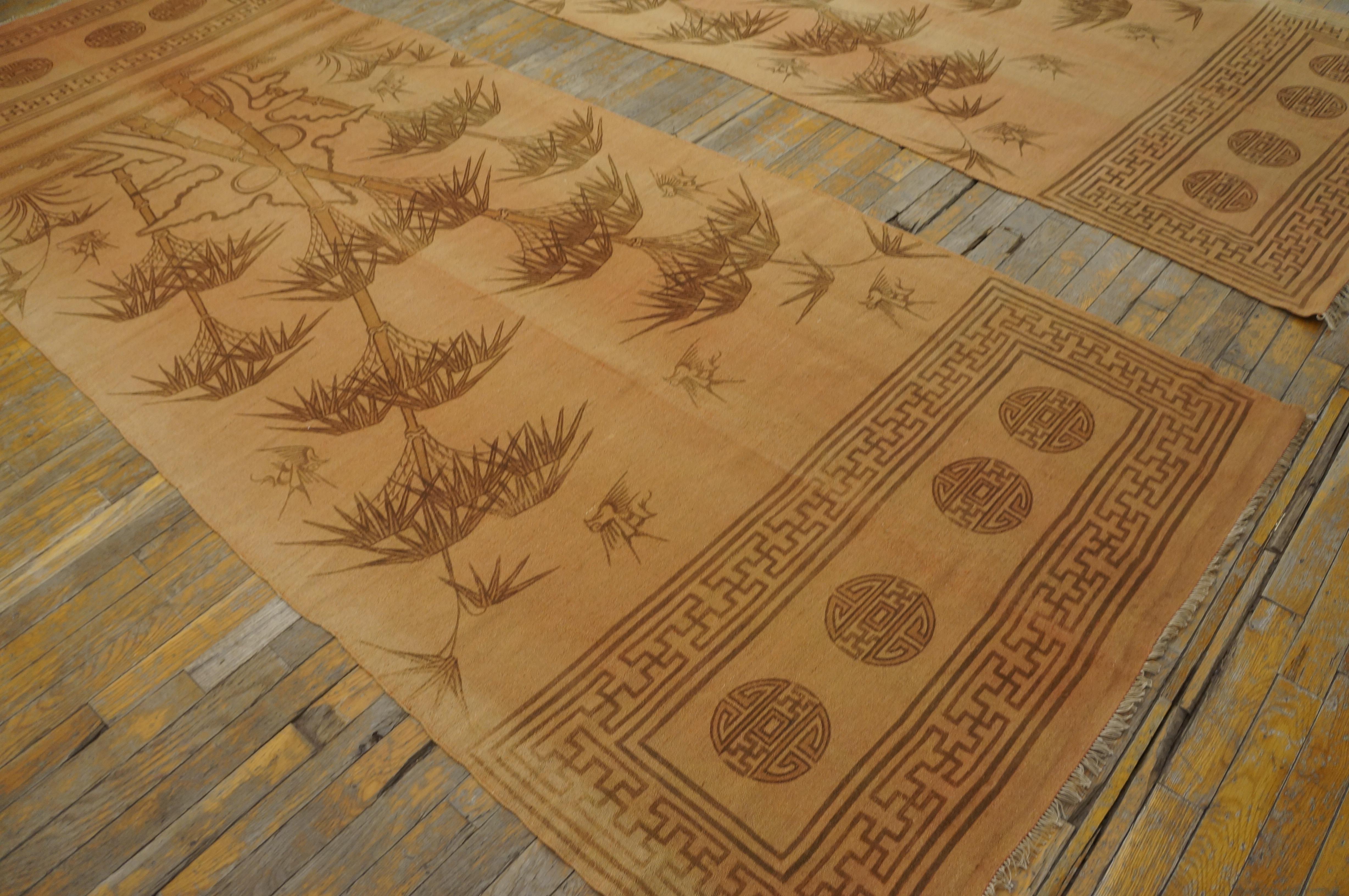 Early 20th Century Mid 20th Century Chinese Gansu Flat Weaves ( 3'10