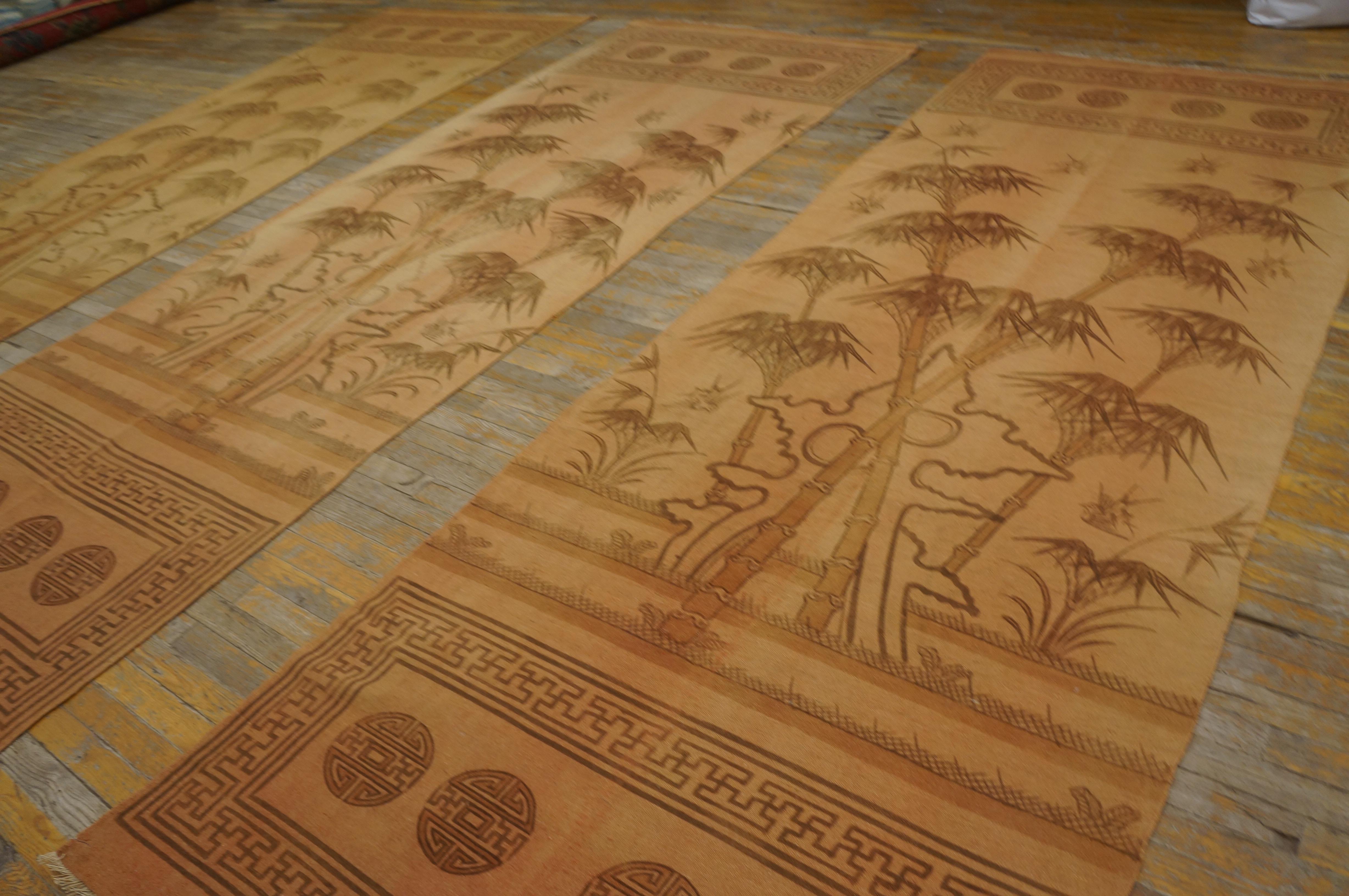 Wool Mid 20th Century Chinese Gansu Flat Weaves ( 3'10