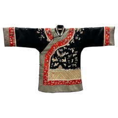 Veste chinoise brodée à la main du milieu du 20e siècle, Gua Zi