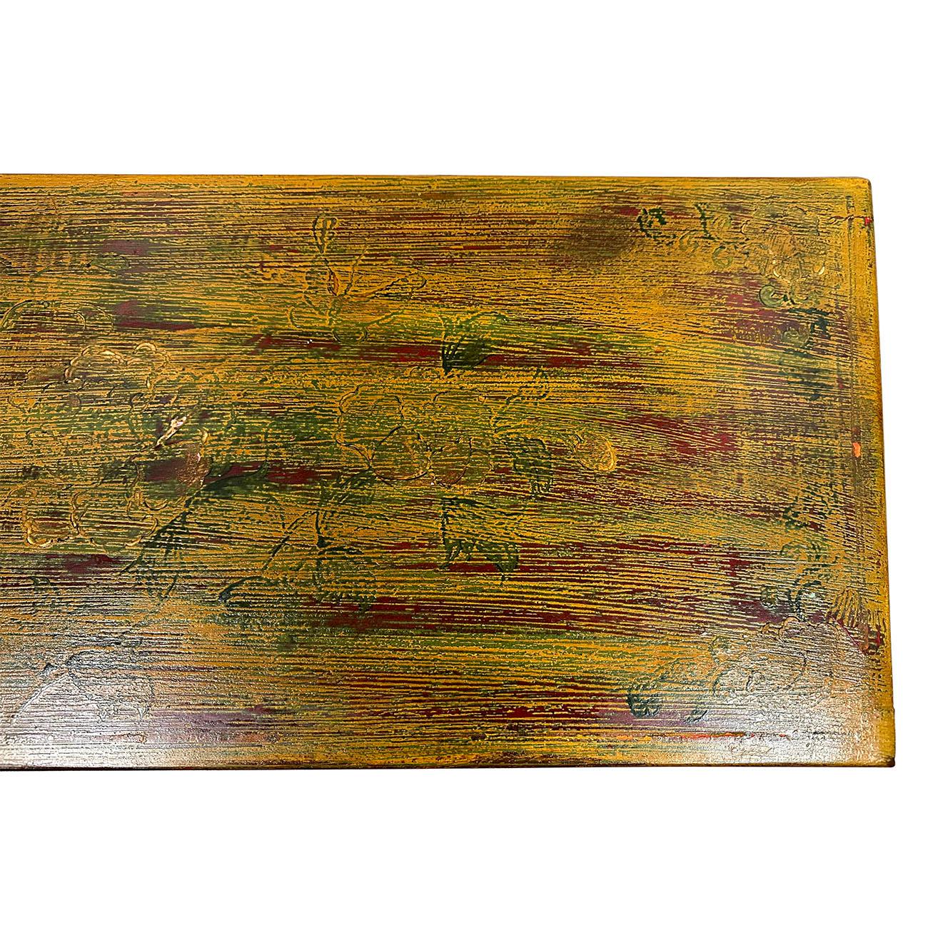 Mid-20th Century Chinese Handmade Low Coffee Table For Sale 1