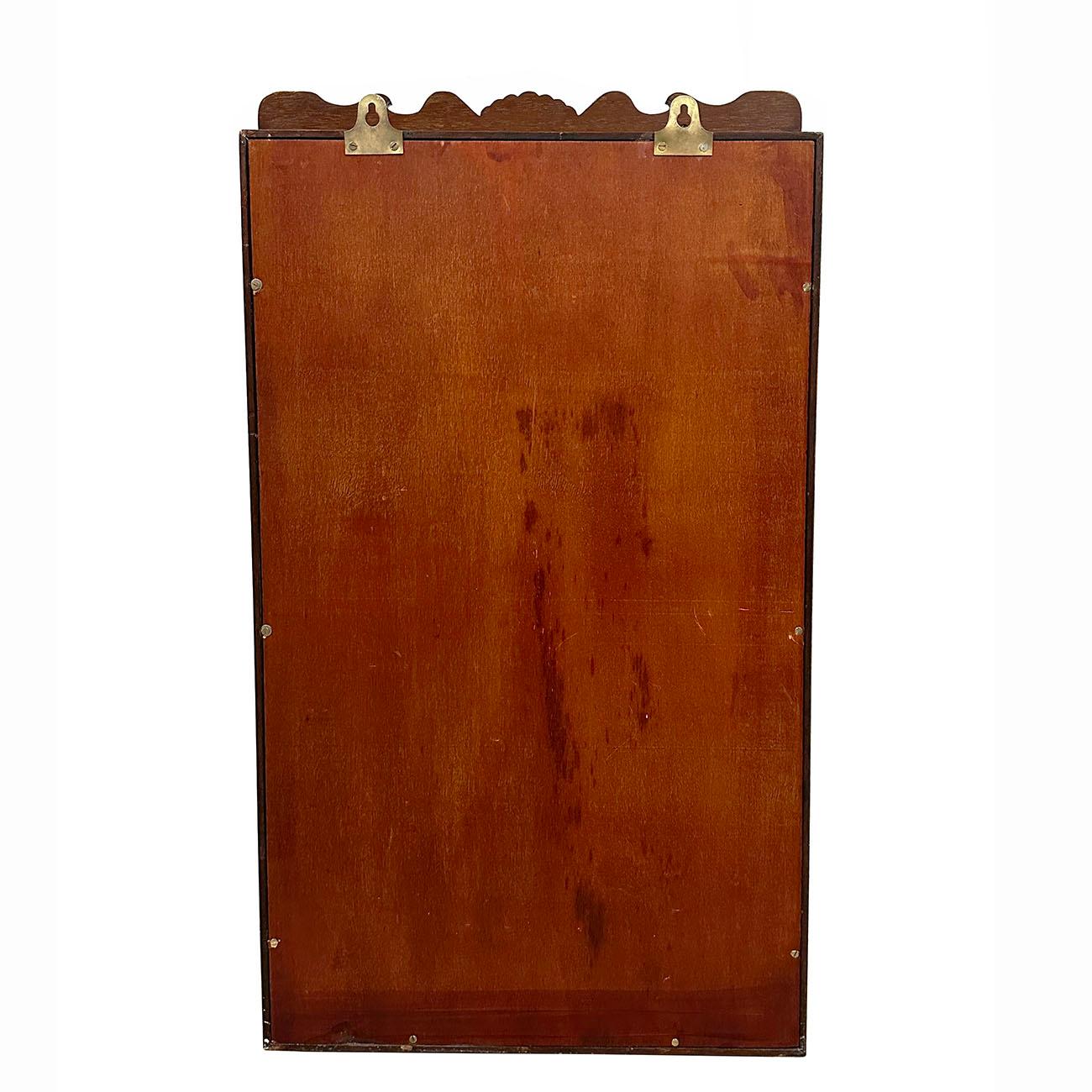 Wood Mid-20th Century Chinese Hardwood Wall Mounted Display/Curio Cabinet