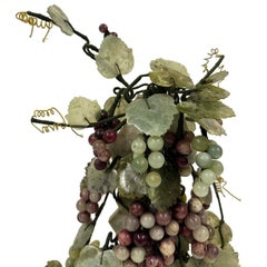 Mid-20th Century Chinese Jade Grape Vine Sculpture