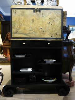 Mid-20th Century Chinese Parchment Cabinet