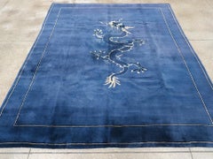 Mid-20th Century Chinese Peking Small Room Size Carpet