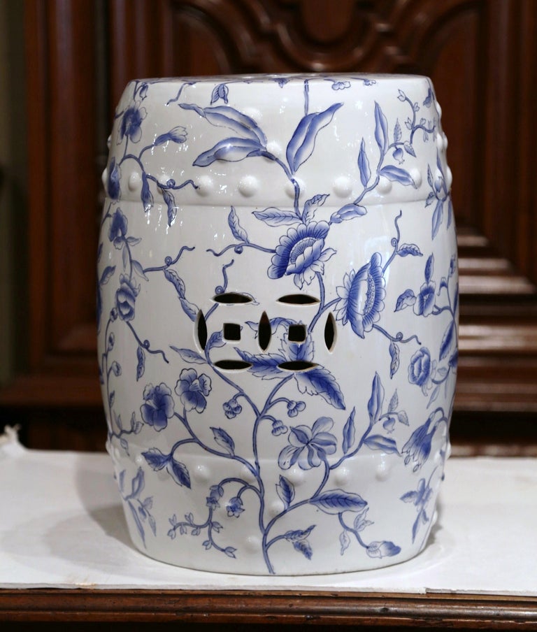 Mid-20th Century Chinese Porcelain Garden Stool with ...