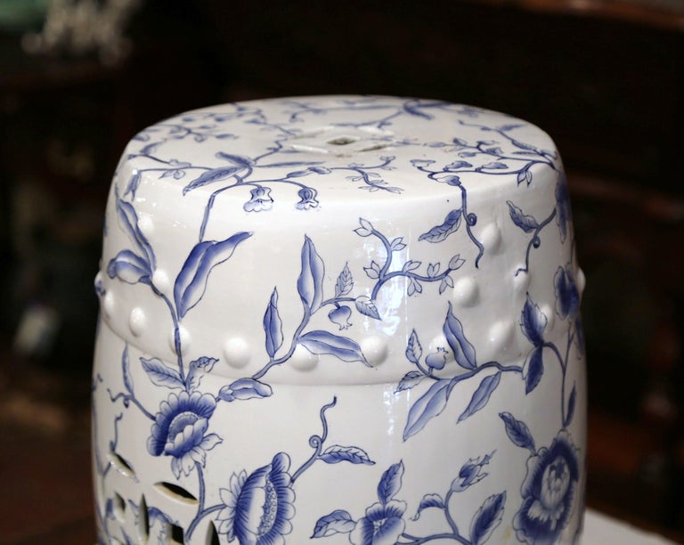Mid-20th Century Chinese Porcelain Garden Stool with ...