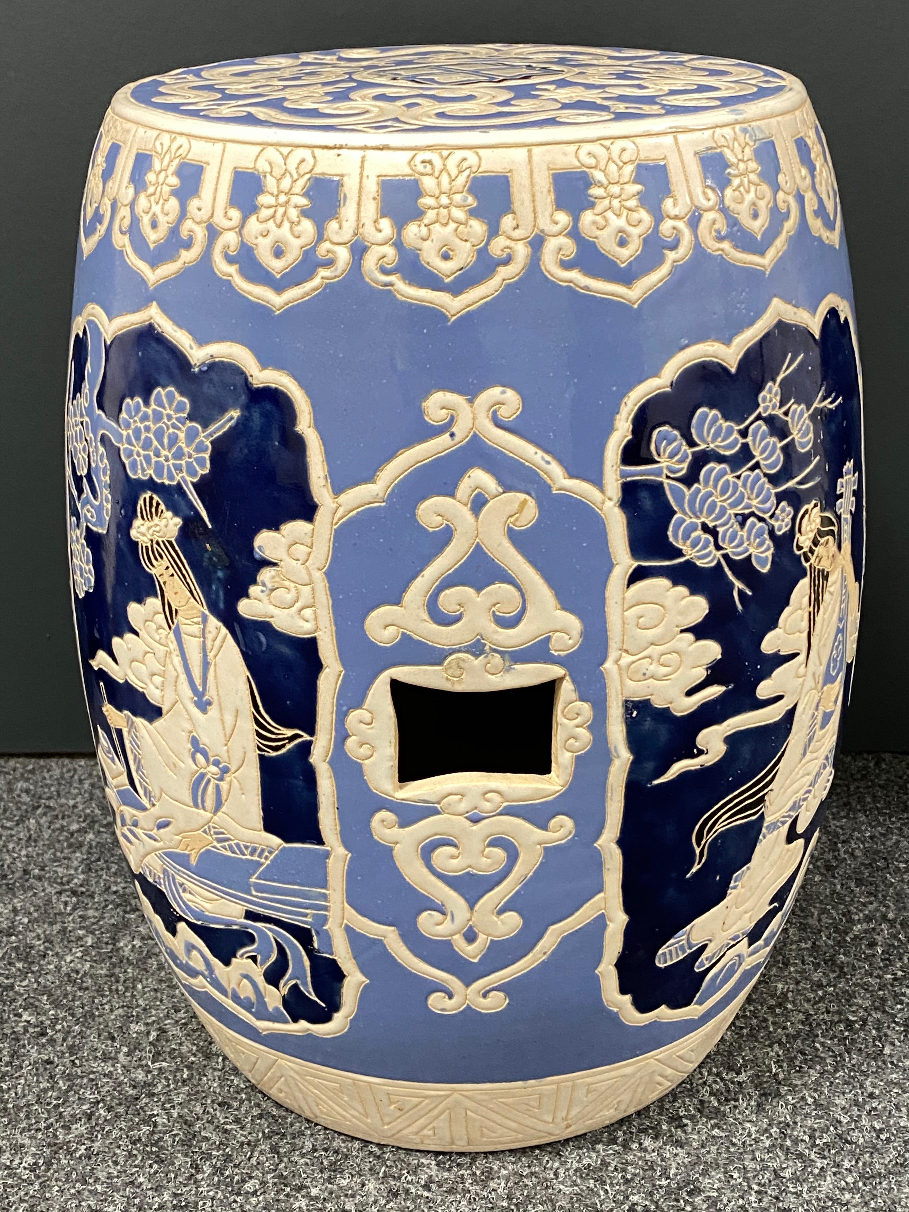 chinoiserie garden stool