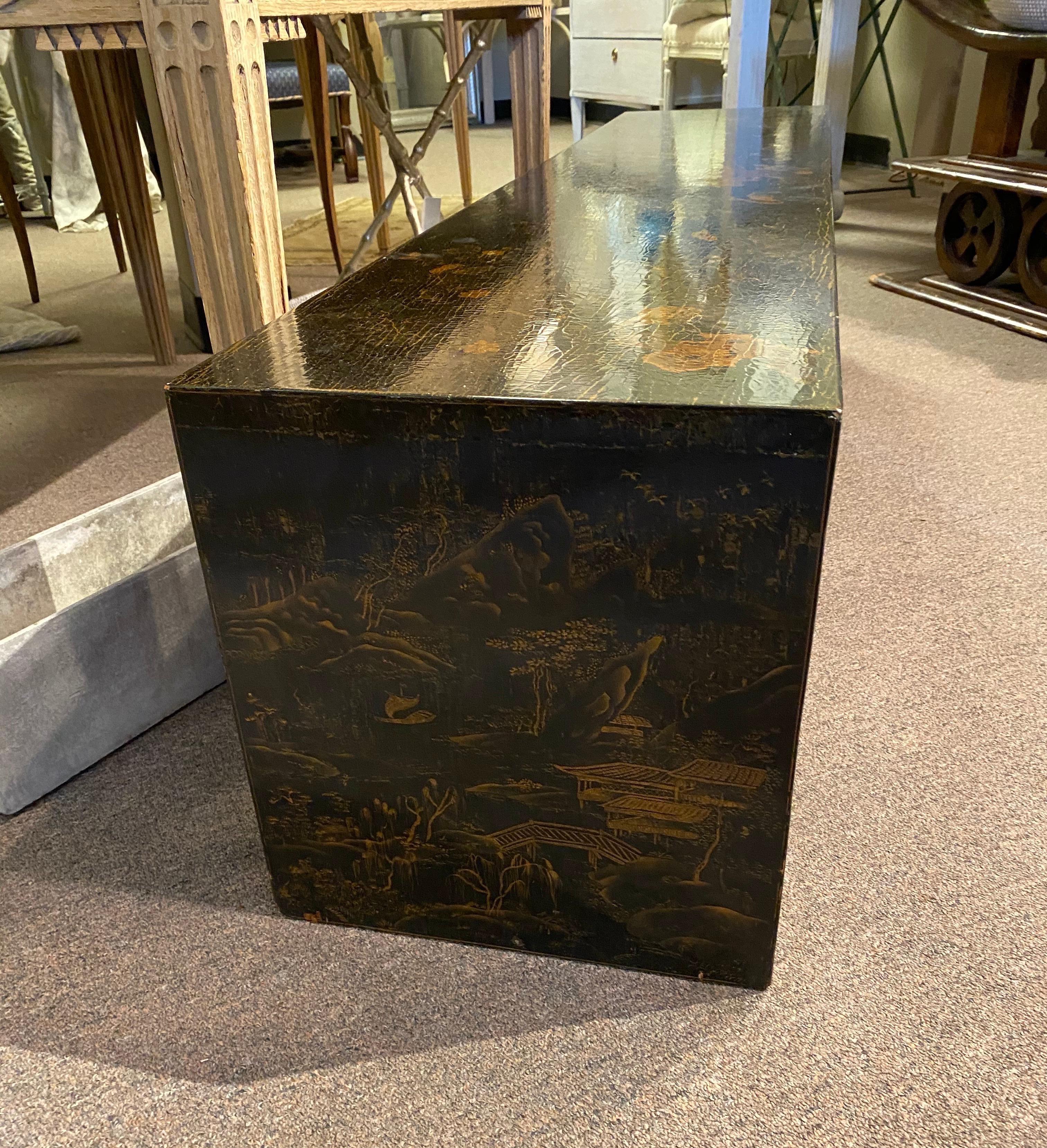 Mid-20th Century Chinoiserie Coffee Table or Bench 1