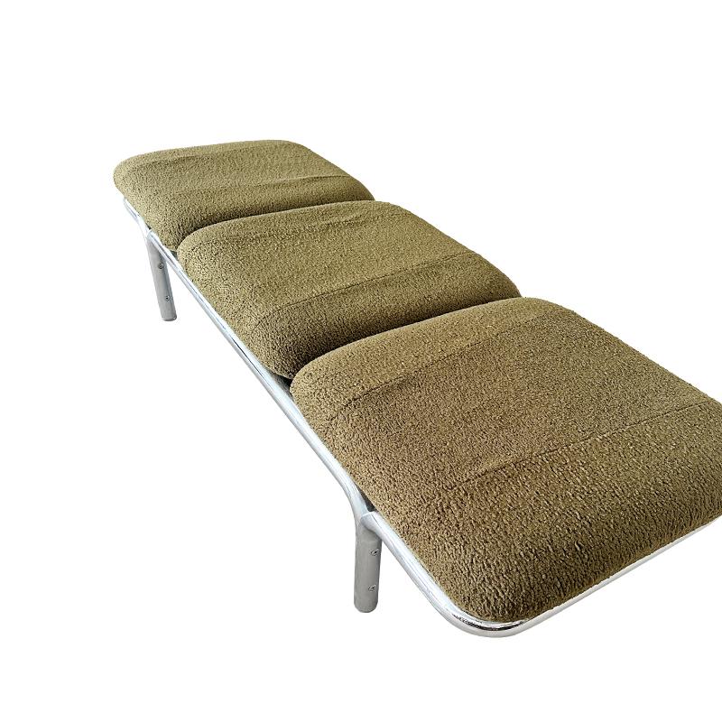 American Mid 20th Century Chrome Bench by Brian Kane for Metropolitan