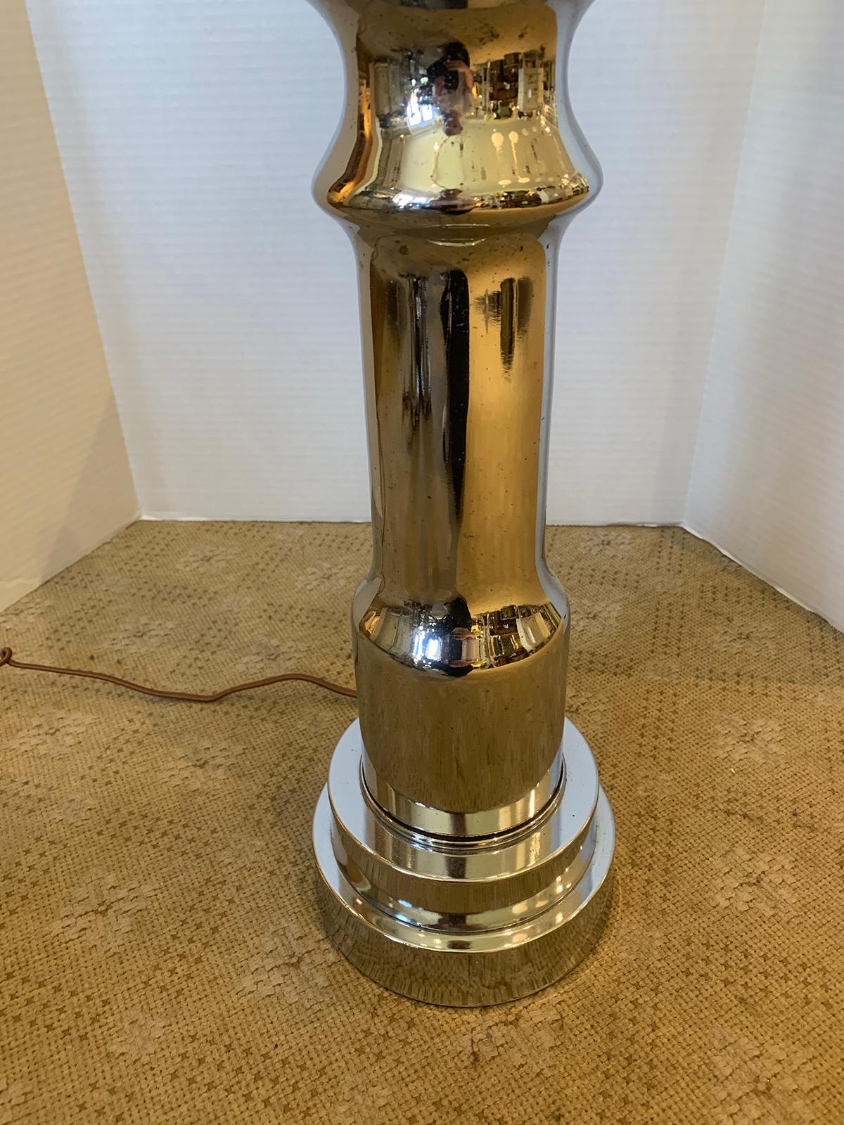 Mid-20th Century Chrome Column Lamp For Sale 7