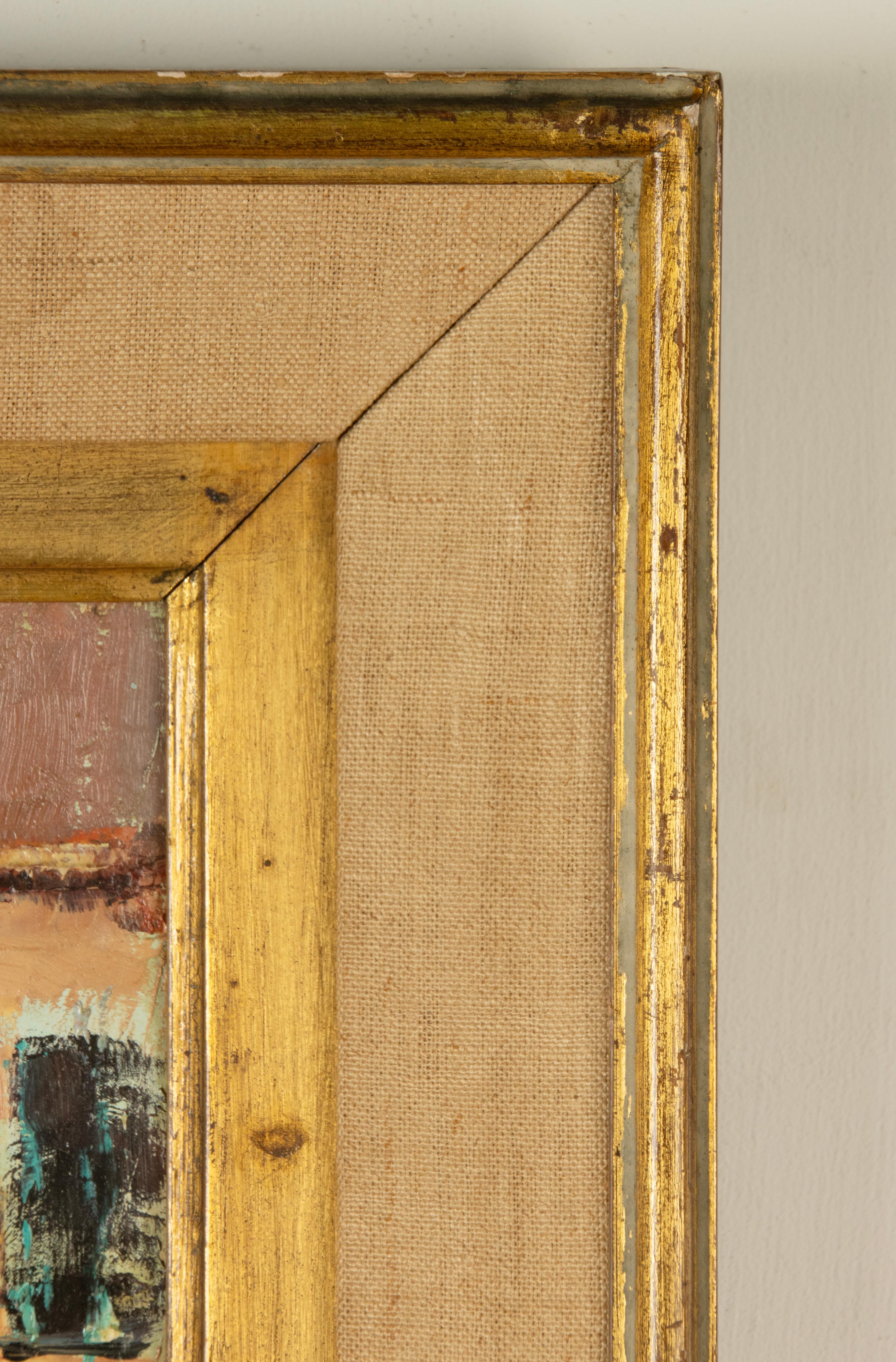 Pin Mid-20th Century Cityscape Painting - Jan van Campenhout - Oil on Canvas en vente