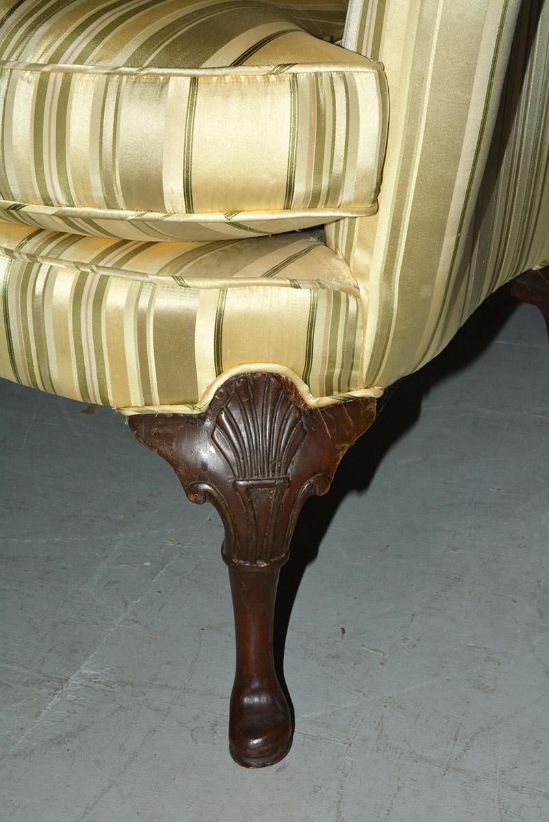 Mid-20th Century Classic American Wing Back Chair In Good Condition For Sale In Sheffield, MA