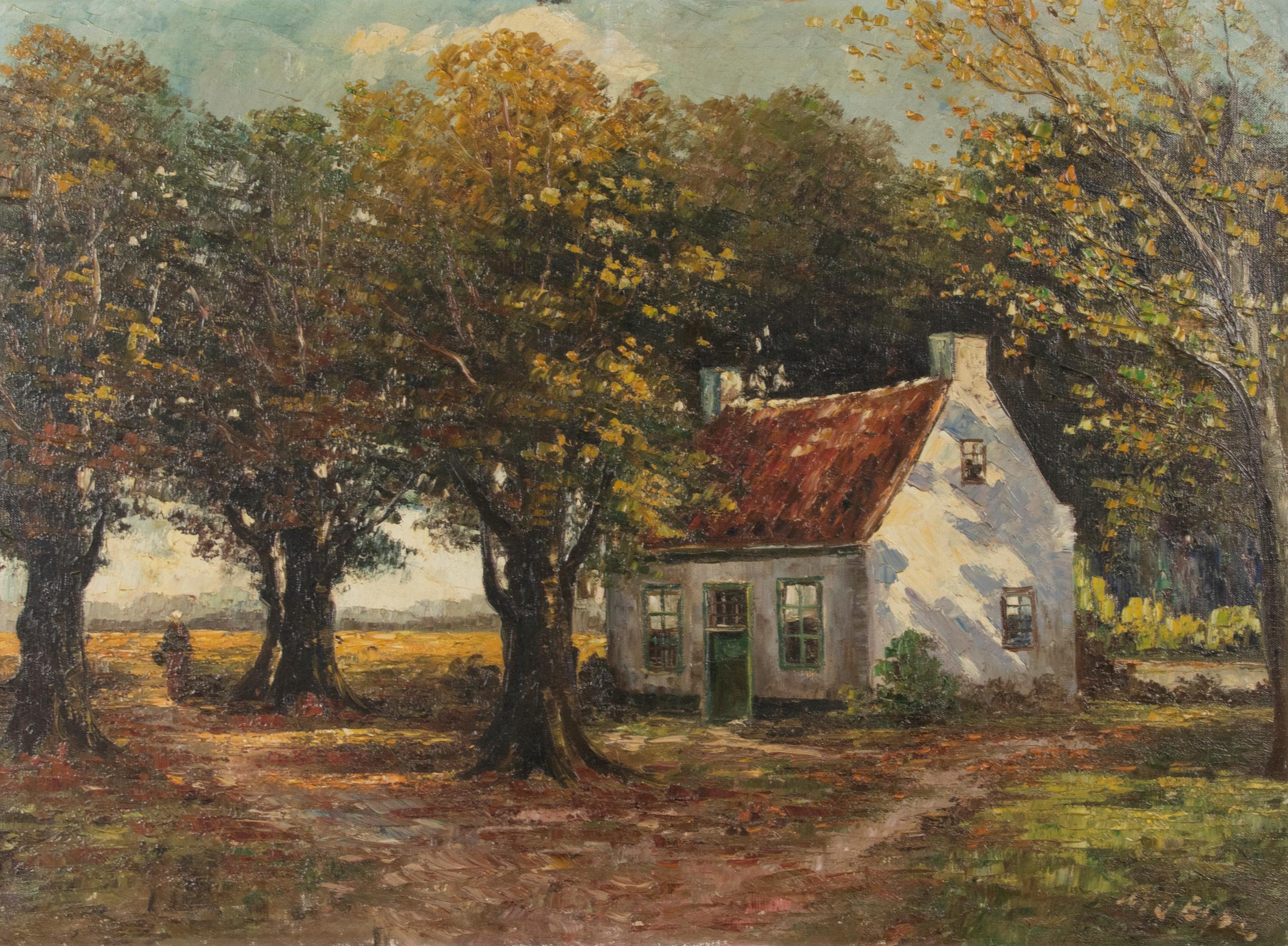 oil painting of house