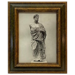 Vintage Mid 20th Century Classical Greek Sculpture Framed Photo Print, C.1950