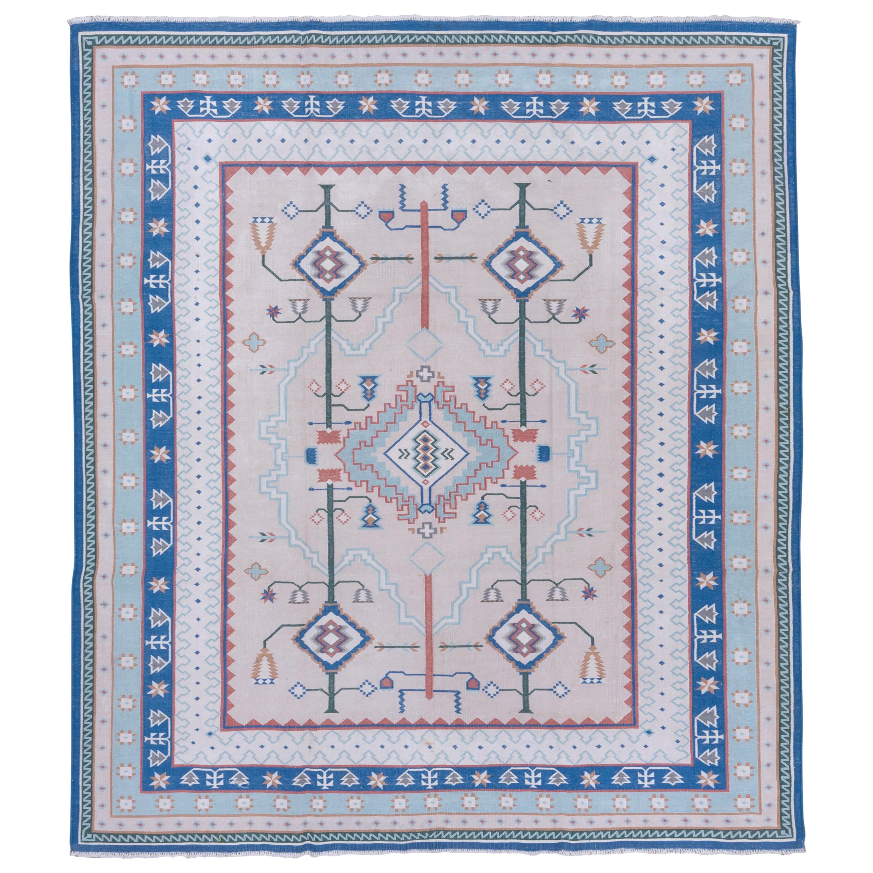 Indian Mid20th Century Dhurrie Rug For Sale at 1stDibs