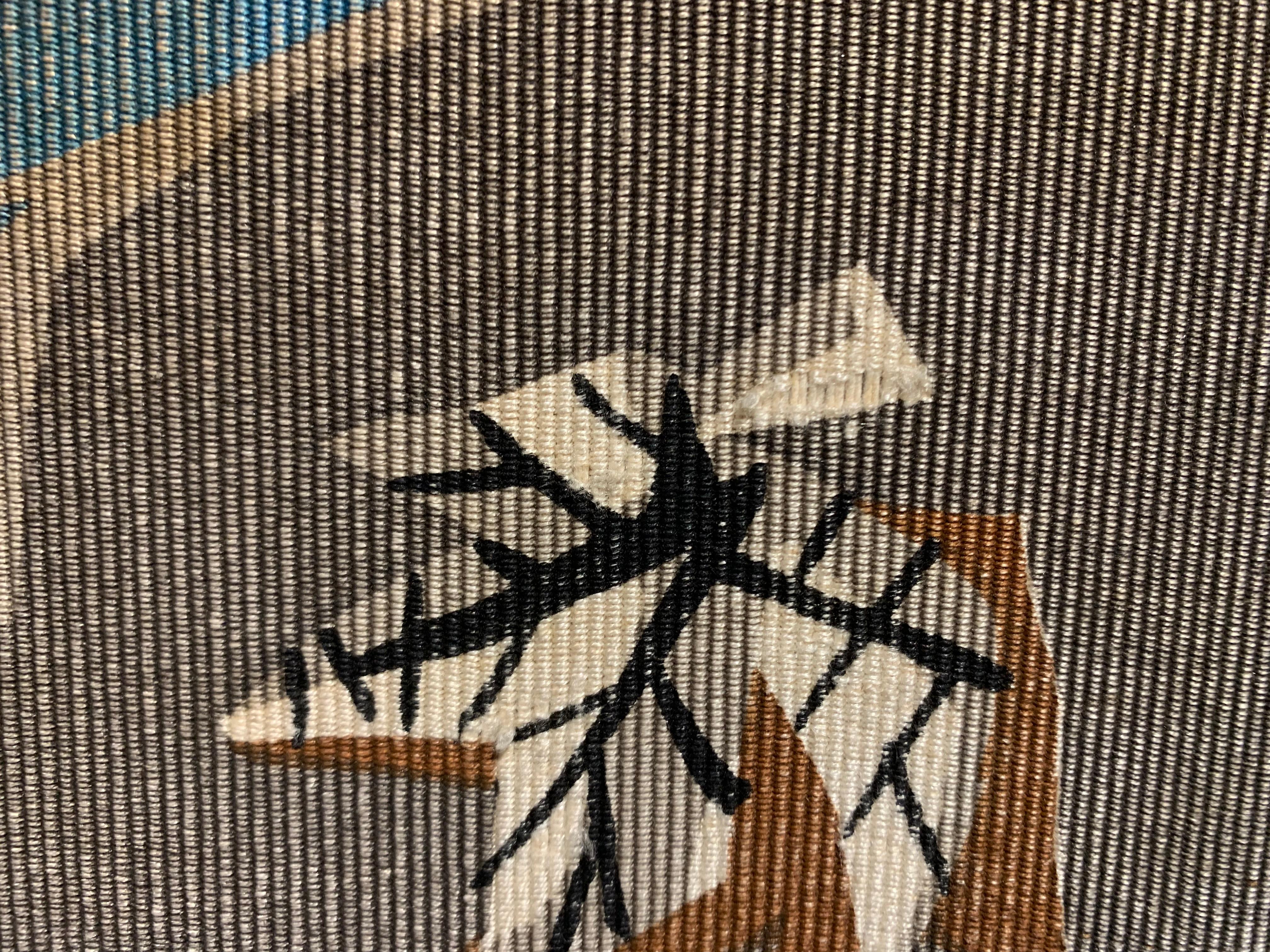 Mid 20th Century Tapestry Printed On Canvas Signed “R.Debieve” 6
