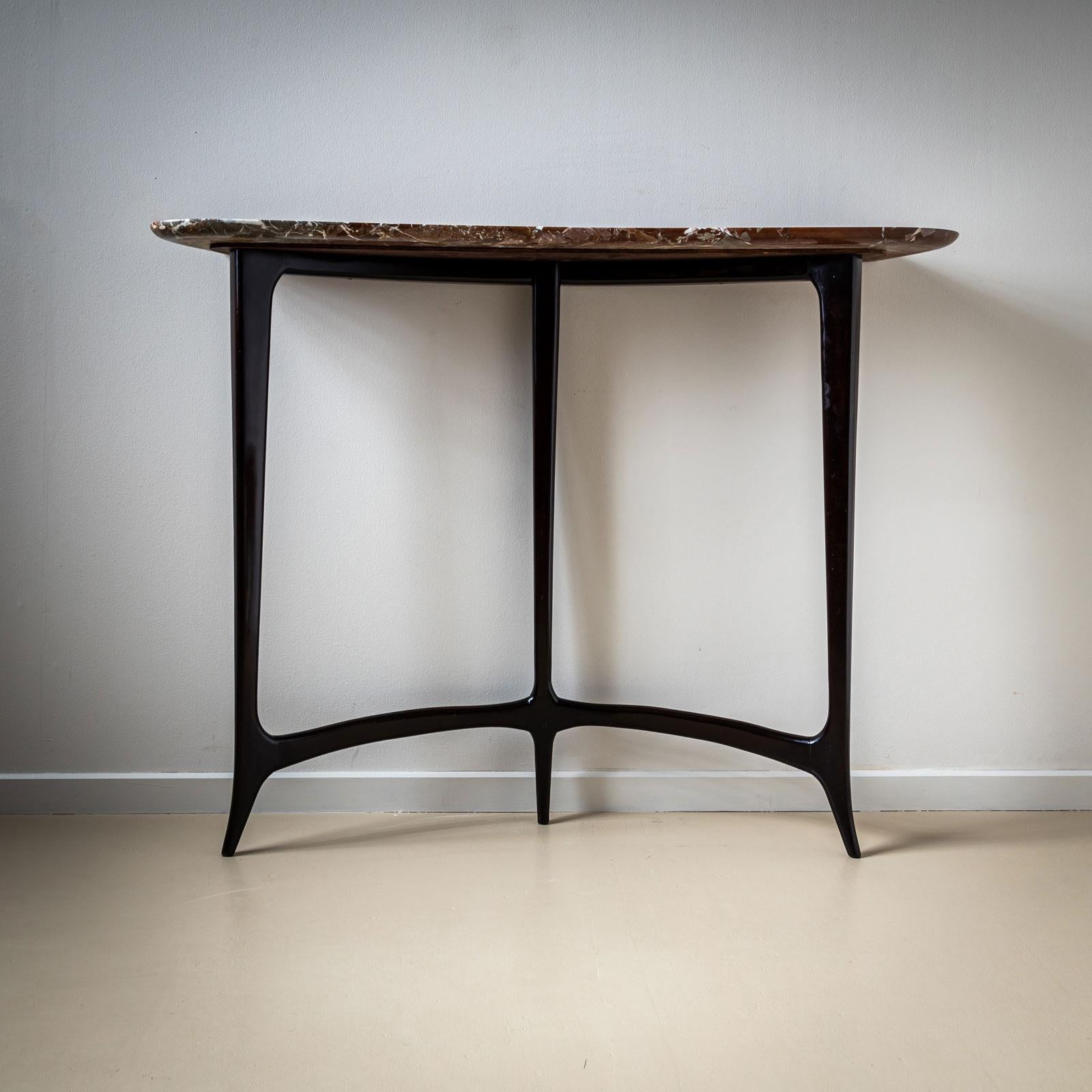 Italian Mid-20th Century Console Table, in the Style of Guglielmo Ulrich, Italy For Sale