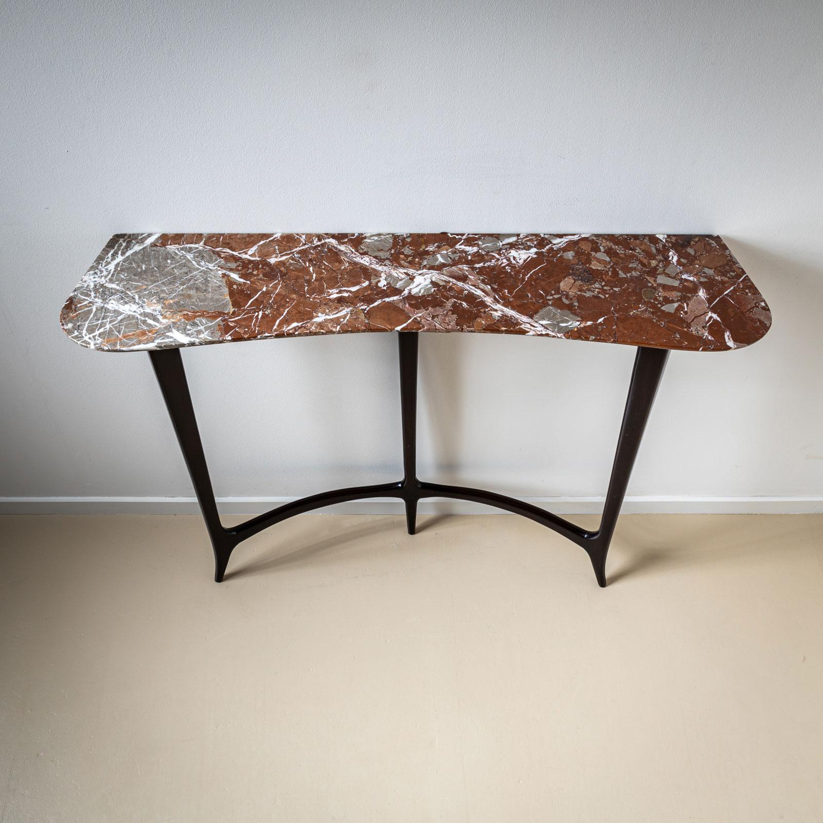 Mid-20th Century Console Table, in the Style of Guglielmo Ulrich, Italy In Good Condition For Sale In New York, NY