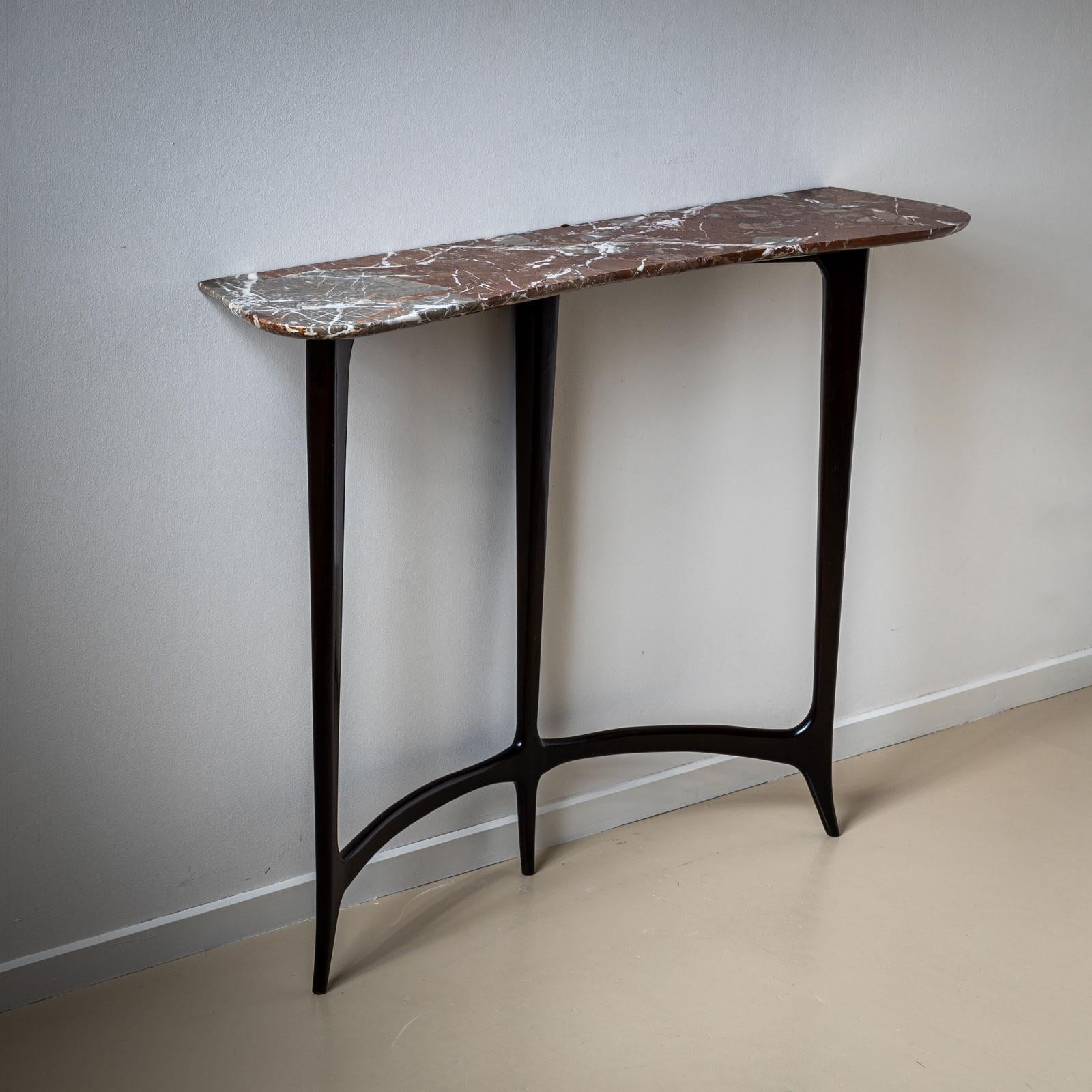 Mid-20th Century Console Table, in the Style of Guglielmo Ulrich, Italy For Sale 1