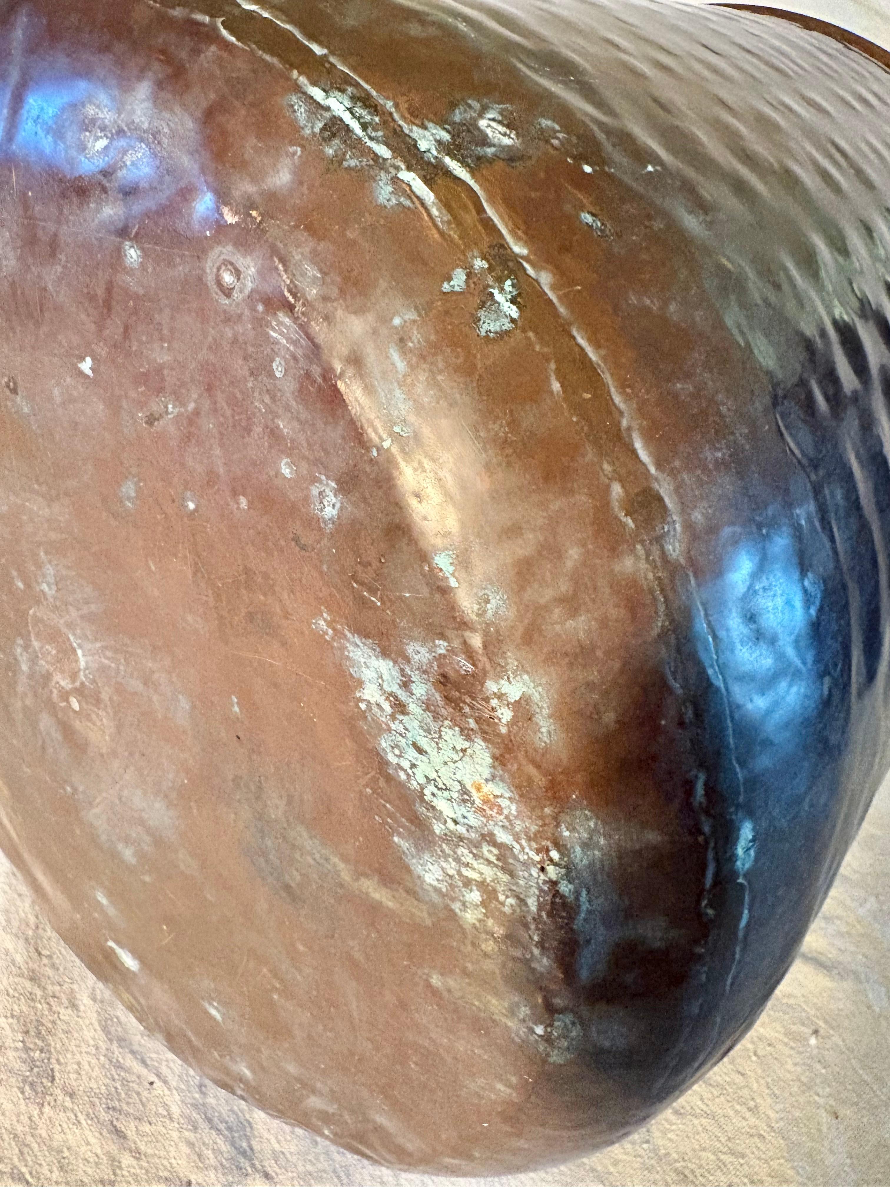 Secchio da cachepot in rame della metà del XX secolo in vendita 7
