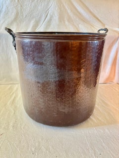 Mitte des 20. Jahrhunderts Kupfer Übertopf Eimer