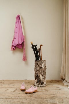 Mid-20th Century Cork Oak Vase/Canestand