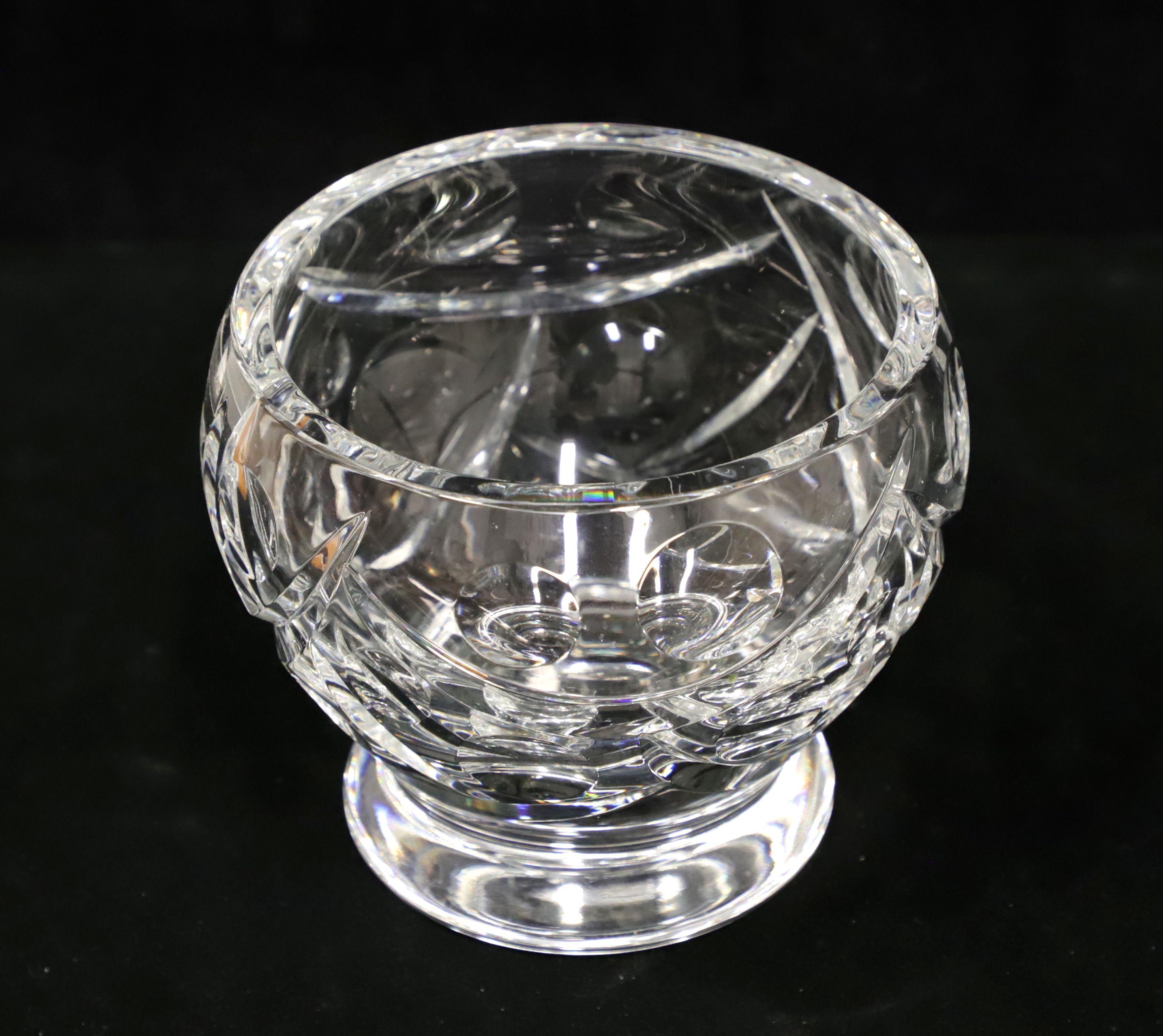 Other Mid 20th Century Crystal Candy Dish with Lid For Sale