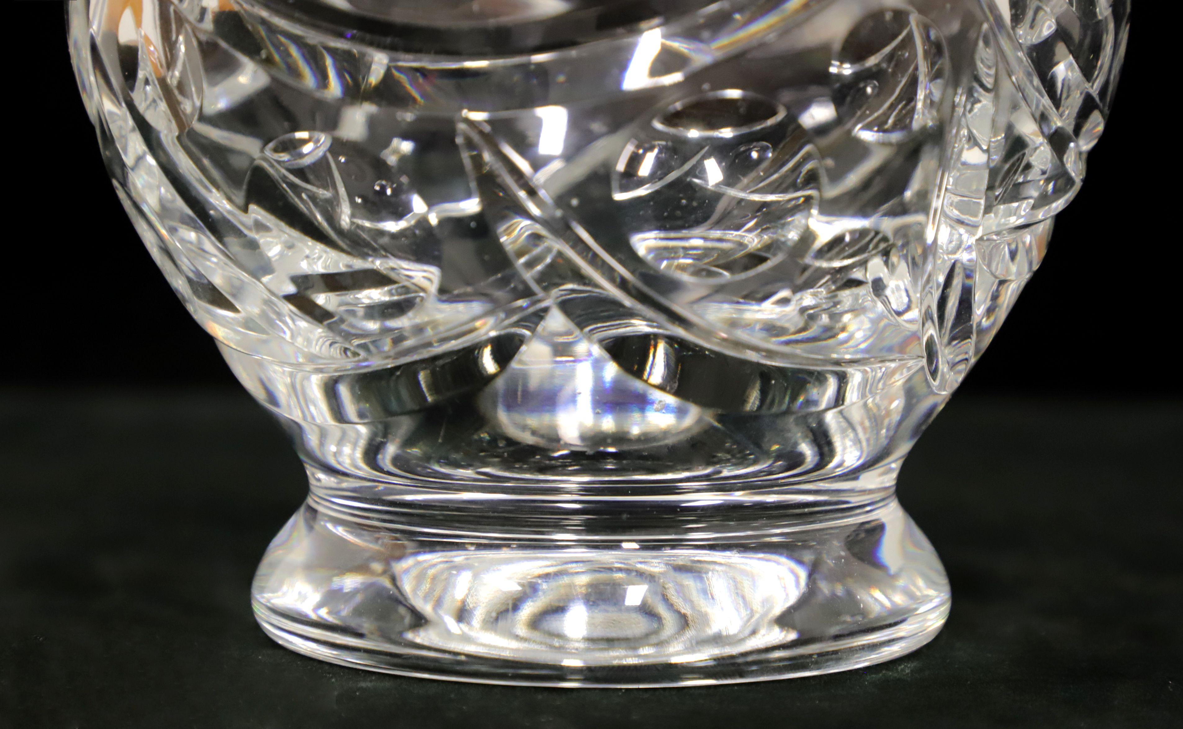 American Mid 20th Century Crystal Candy Dish with Lid For Sale