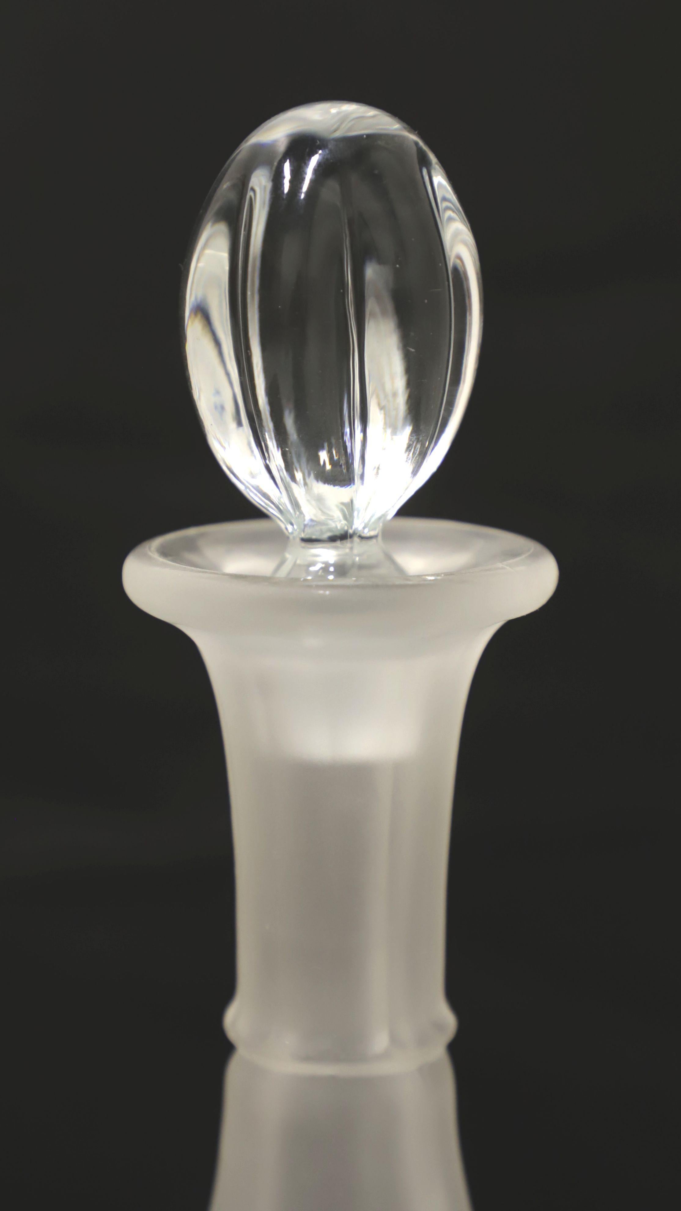 American Mid 20th Century Crystal Decanter - B For Sale