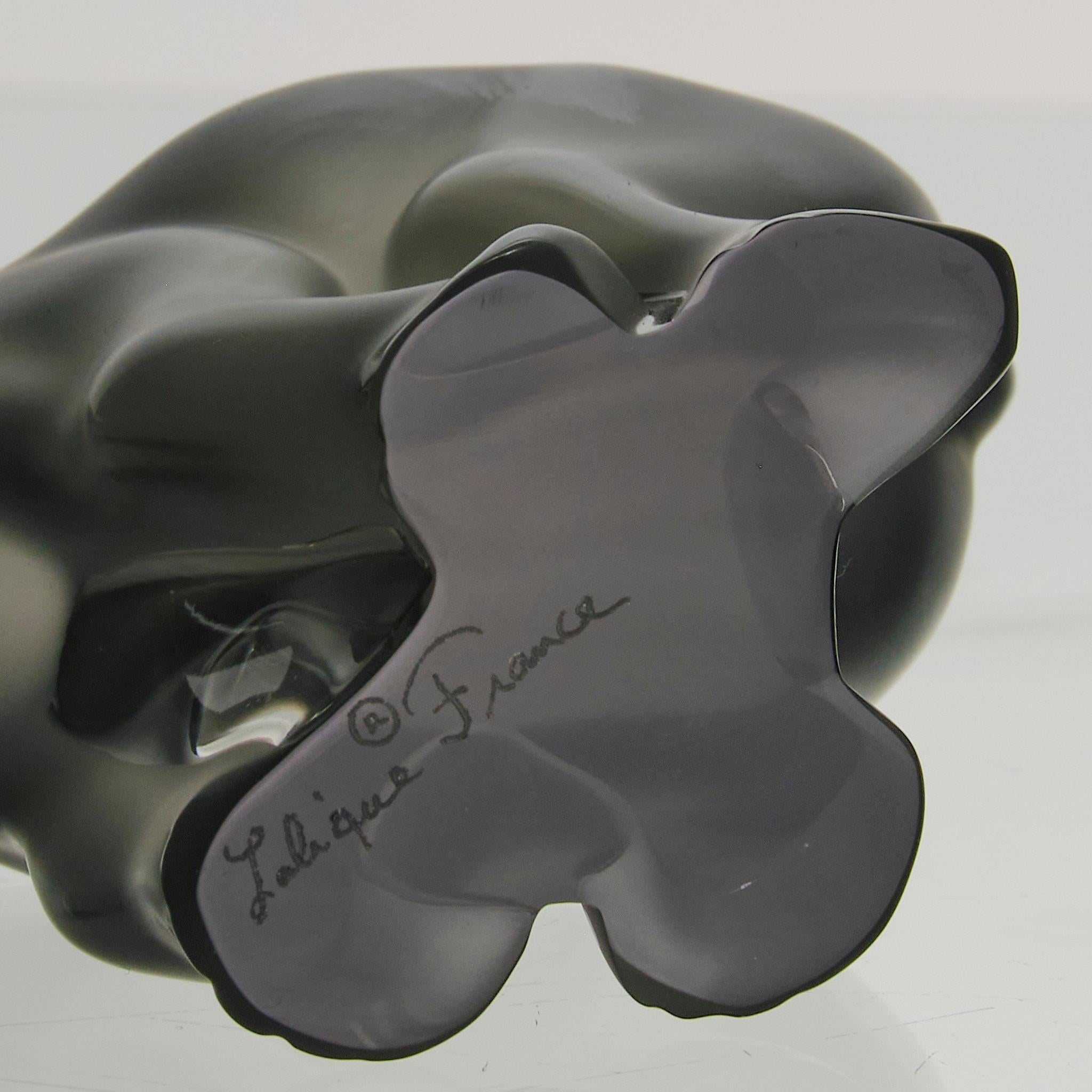 Mid 20th Century Crystal Glass Sculpture entitled 