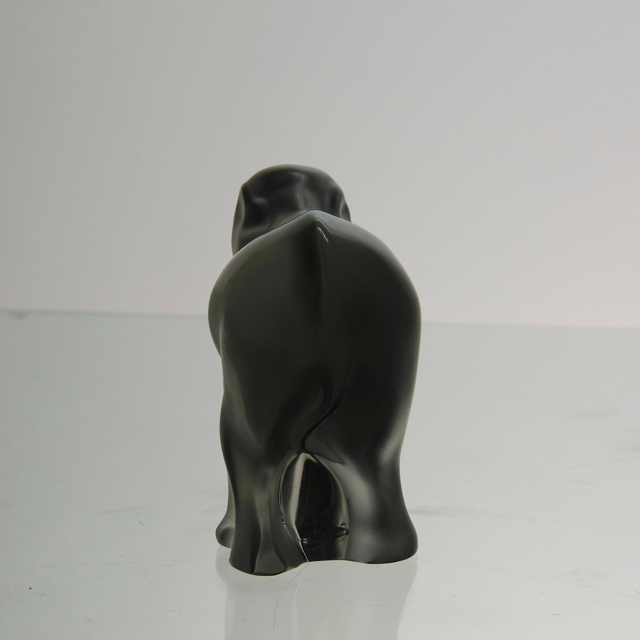 Mid 20th Century Crystal Glass Sculpture entitled 
