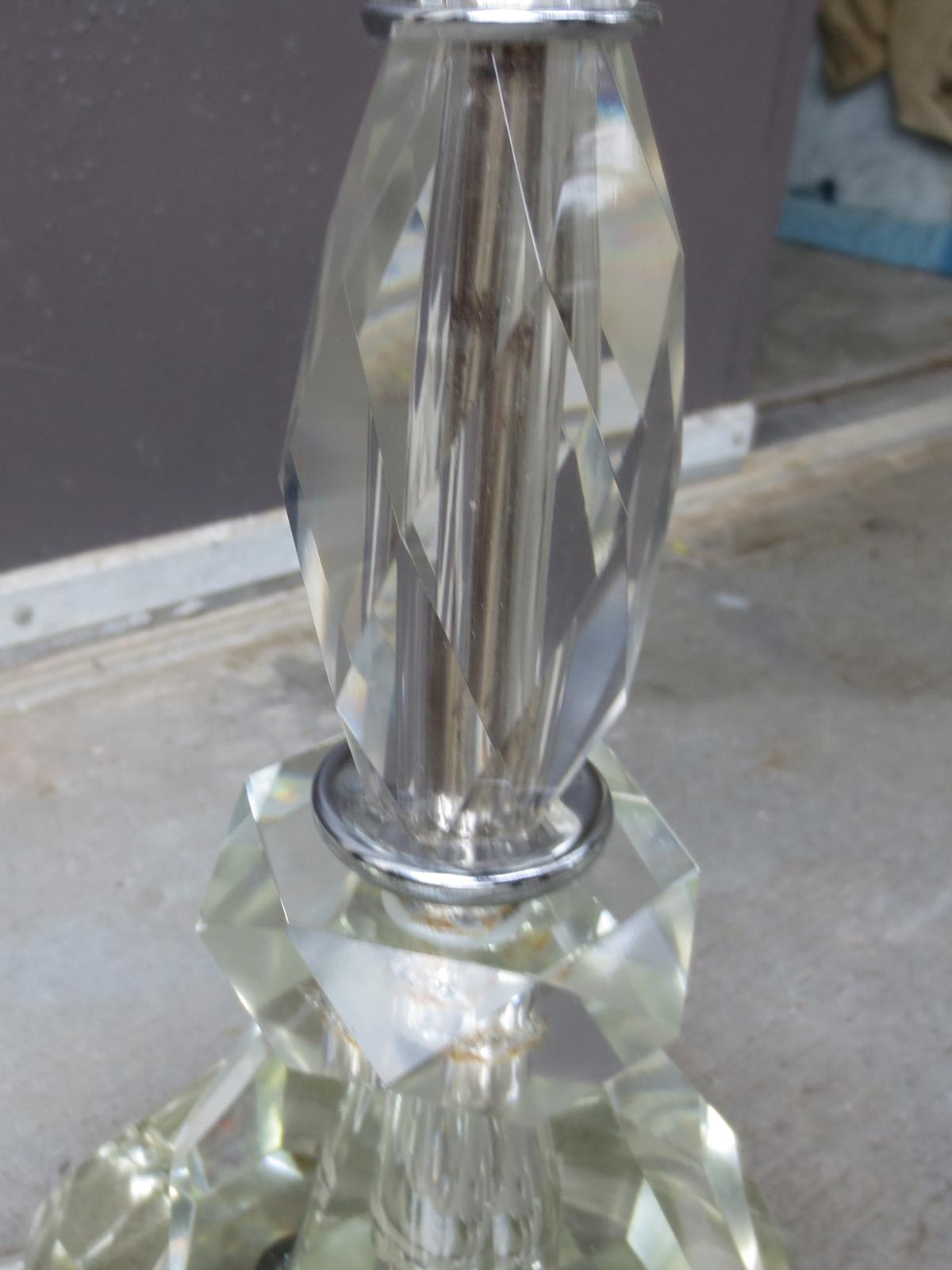 Mid-20th Century Crystal Lamp For Sale 2