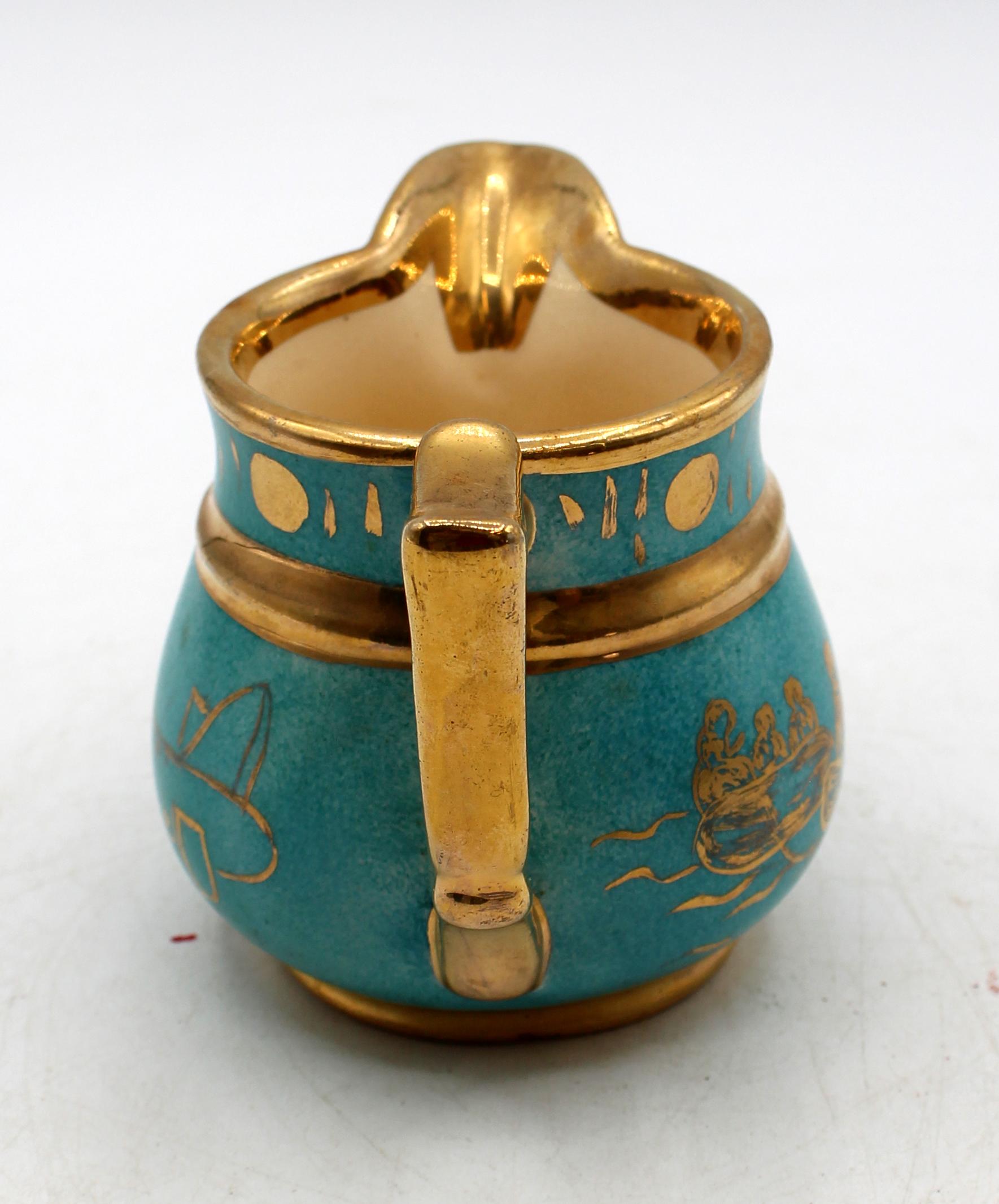American Mid-20th Century Cumbow Pottery Pitcher For Sale