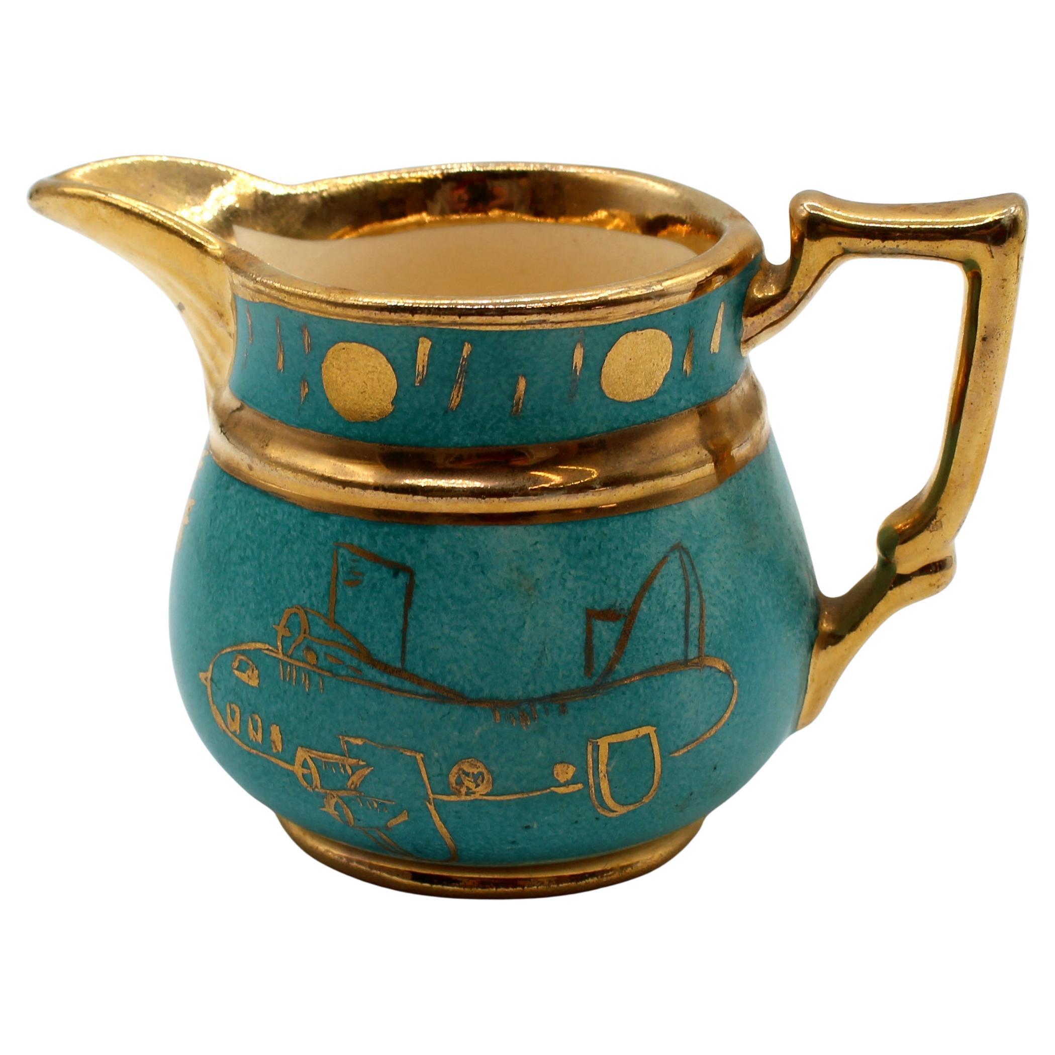 Mid-20th Century Cumbow Pottery Pitcher For Sale