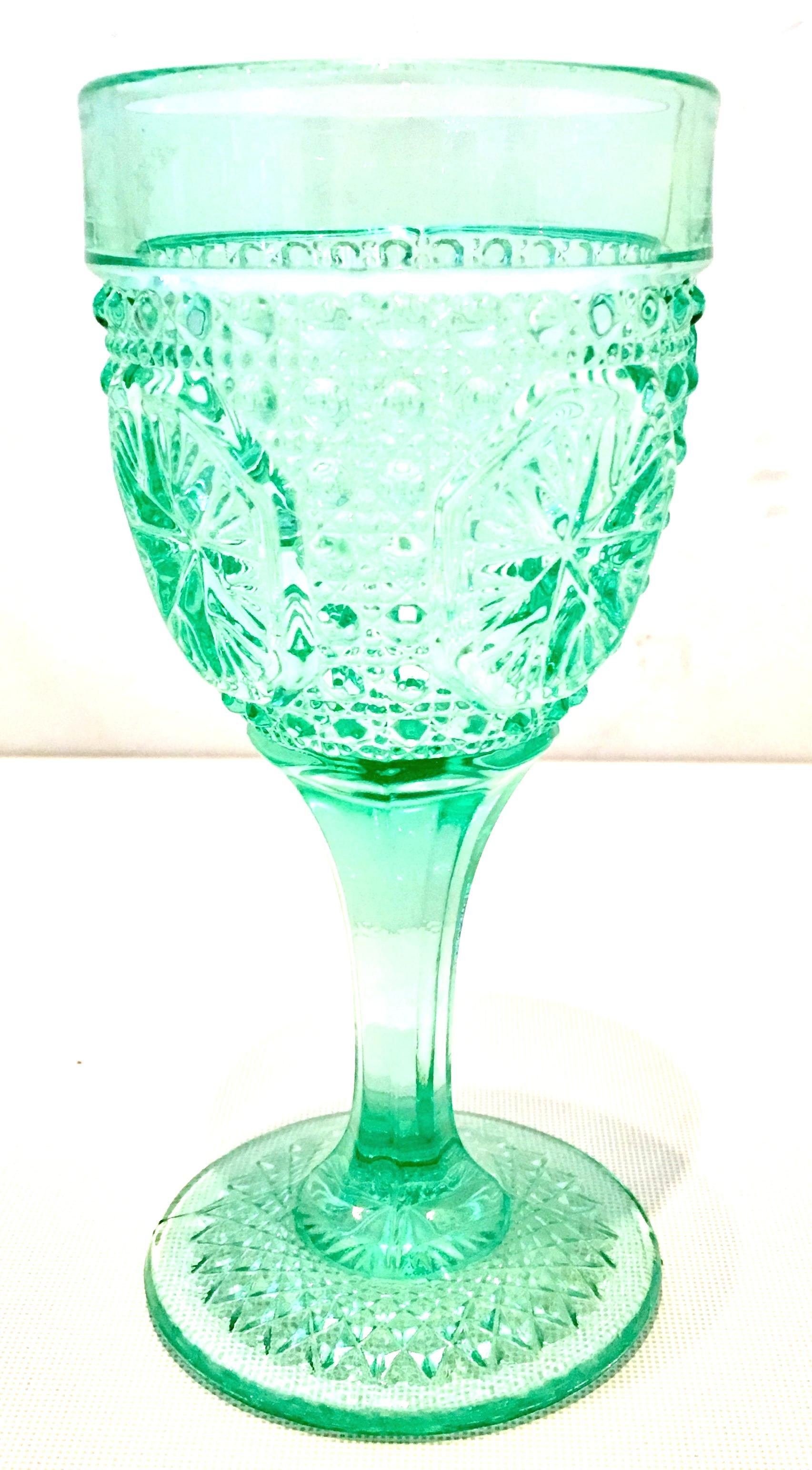 pressed glass drinking glasses