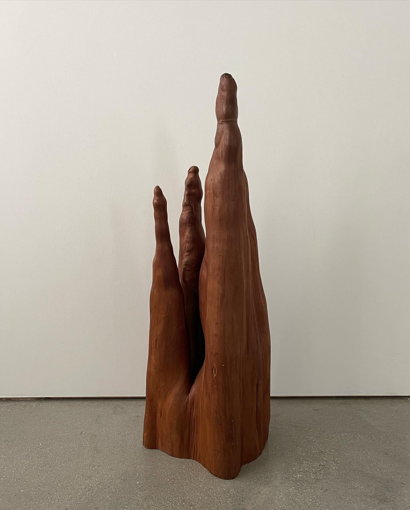 American Mid 20th Century Cypress Sculpture For Sale