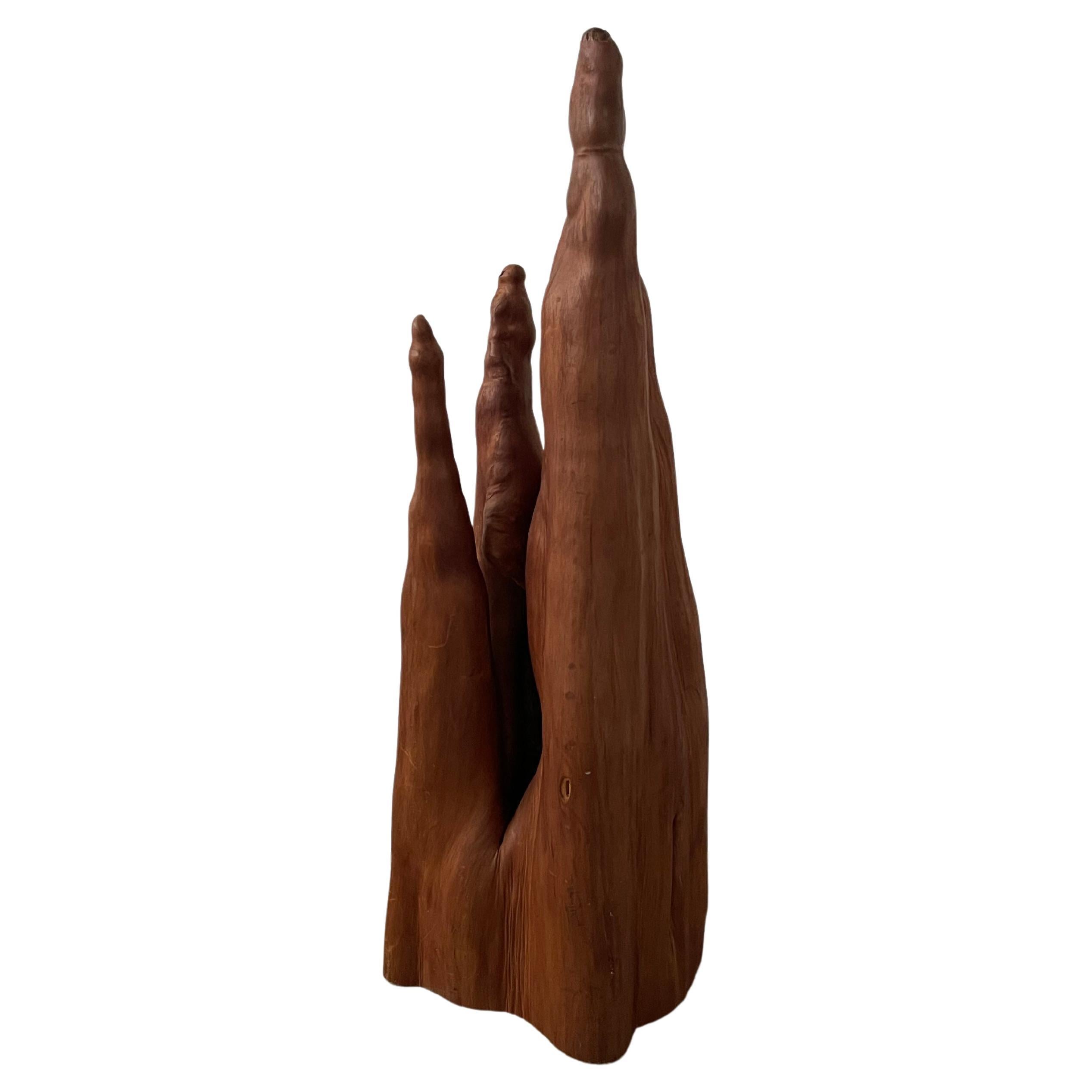 Mid 20th Century Cypress Sculpture For Sale