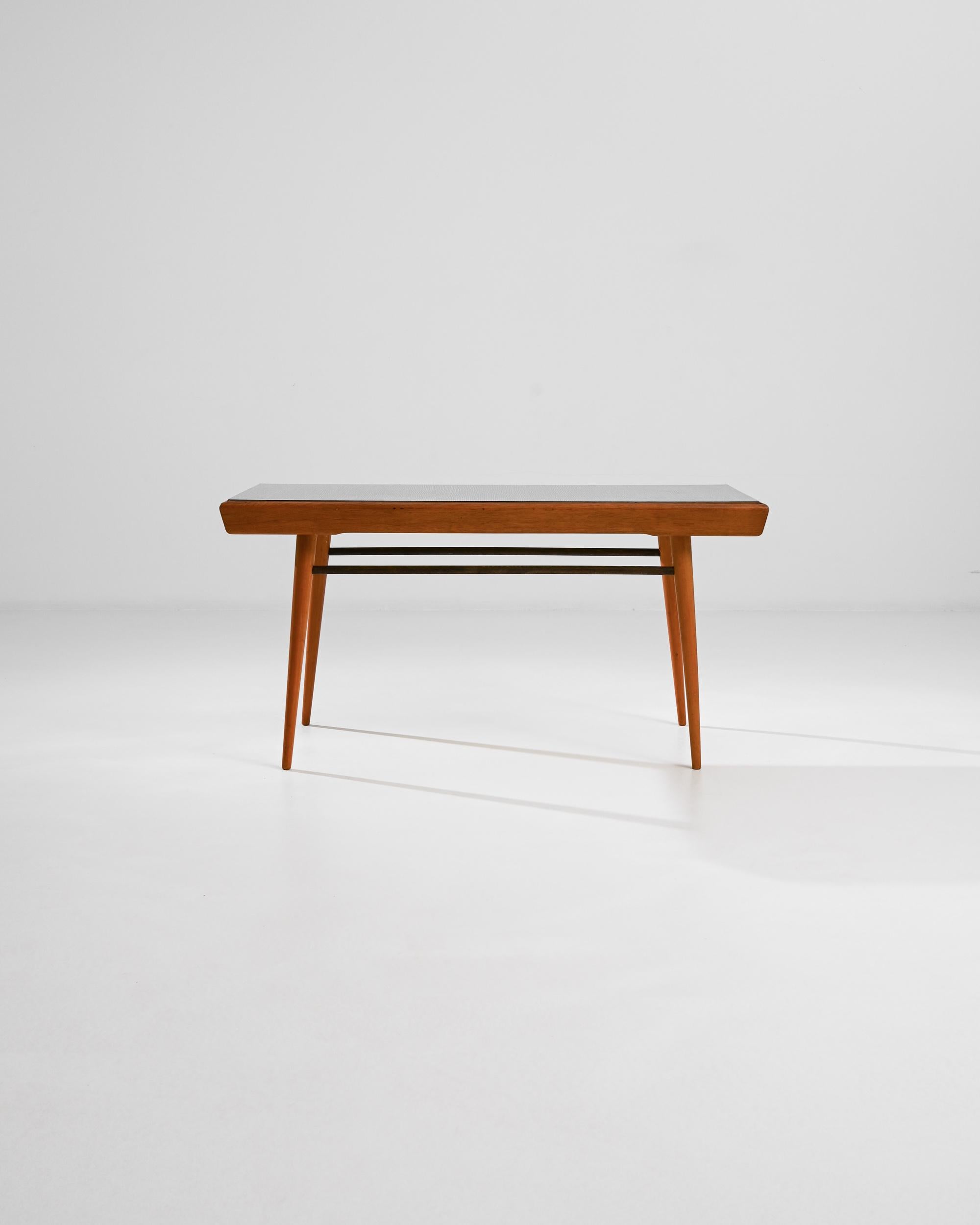 Laminate Mid-20th Century Czech Wooden Side Table