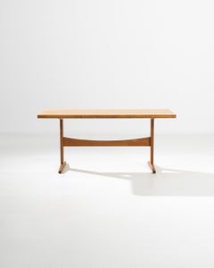Mid-Century Modern Side Table, Solid Wood, Czech Republic, Circa 1960