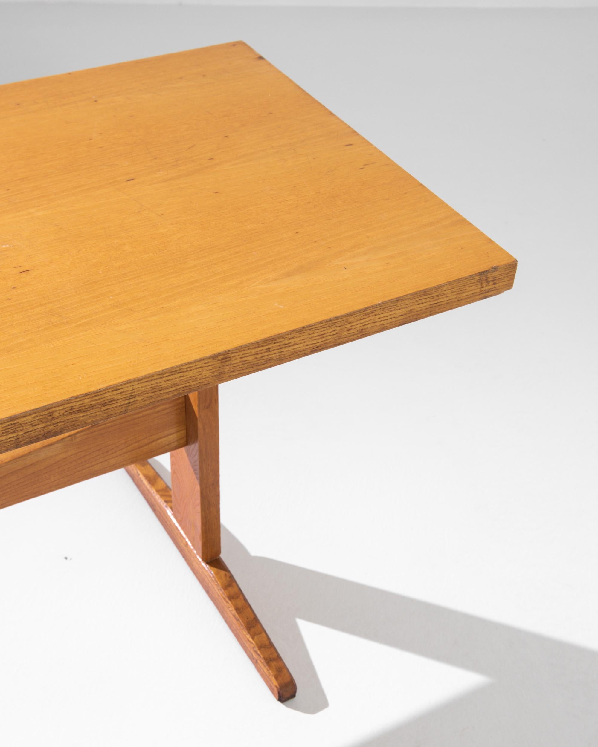 Mid-20th Century Czech Wooden Table 1