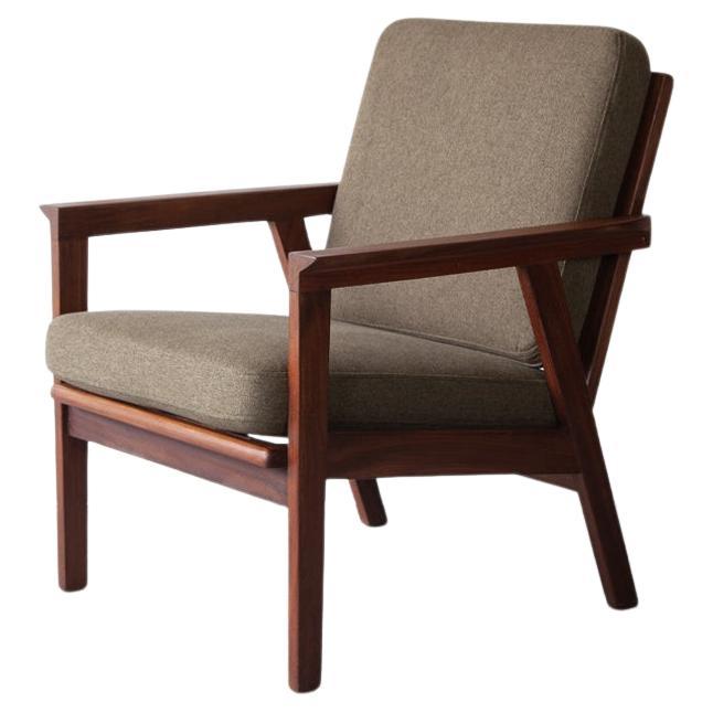 Dänischer Sessel aus Teakholz, Mitte des 20. Jahrhunderts