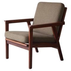 Dänischer Sessel aus Teakholz, Mitte des 20. Jahrhunderts