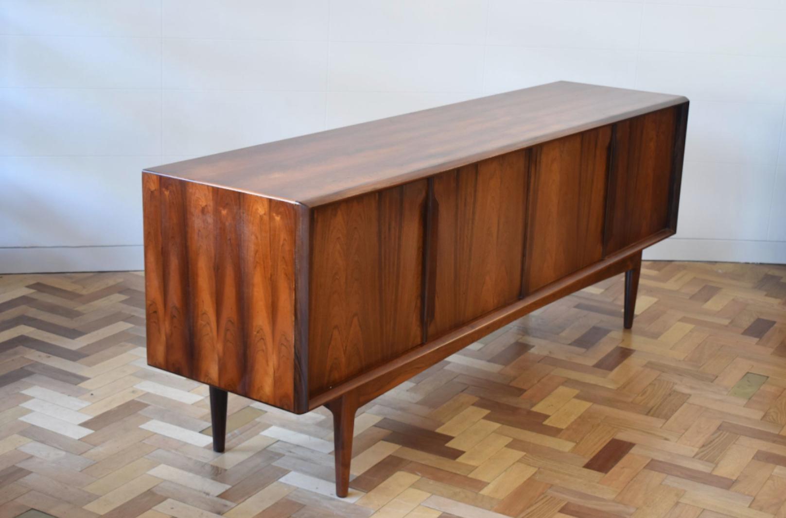 Mid-Century Modern Mid 20th Century Danish Arne Vodder Rosewood Sideboard