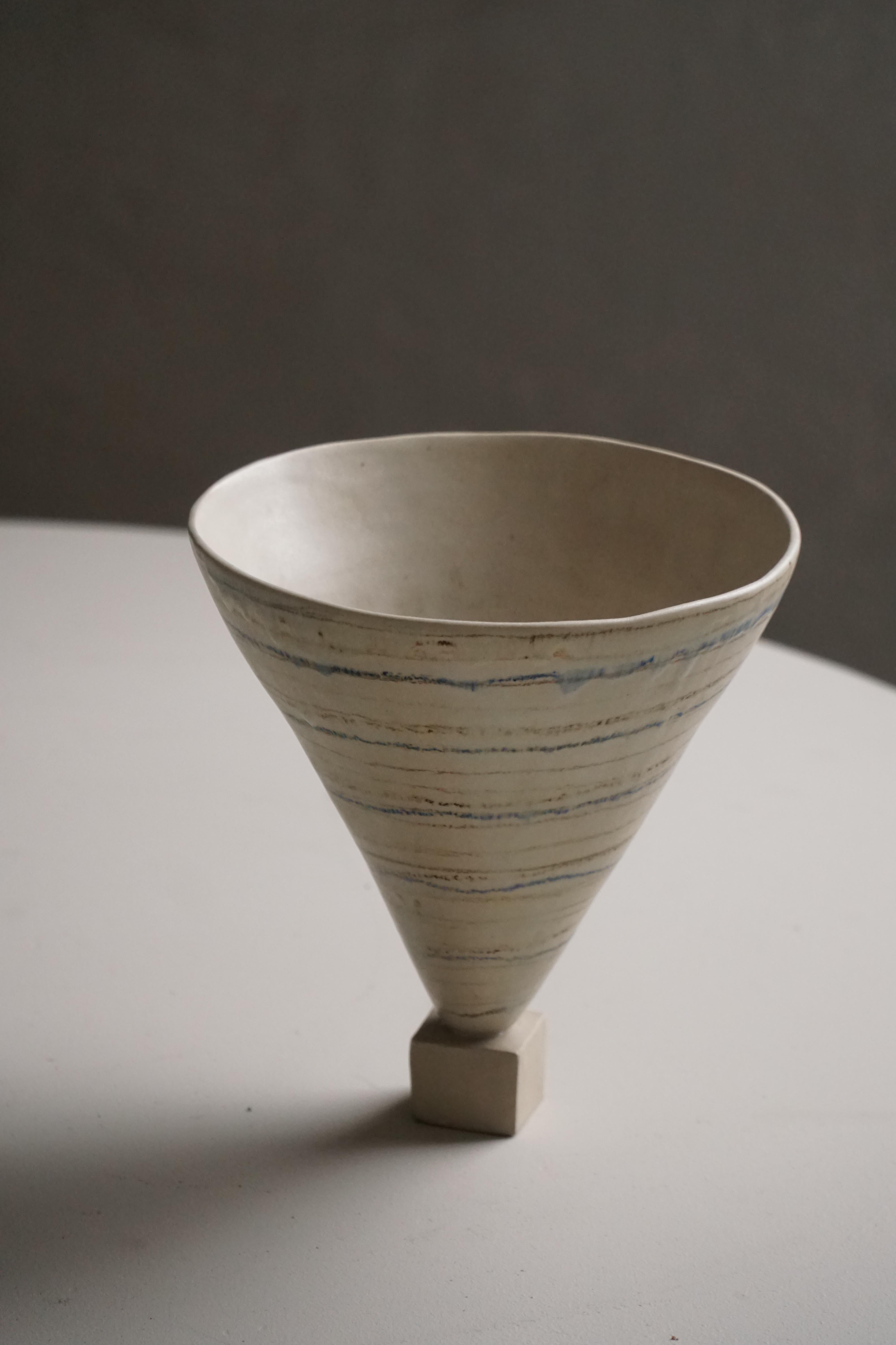 Fatto a mano Vaso decorativo danese in gres della metà del XX secolo, anni '60 in vendita