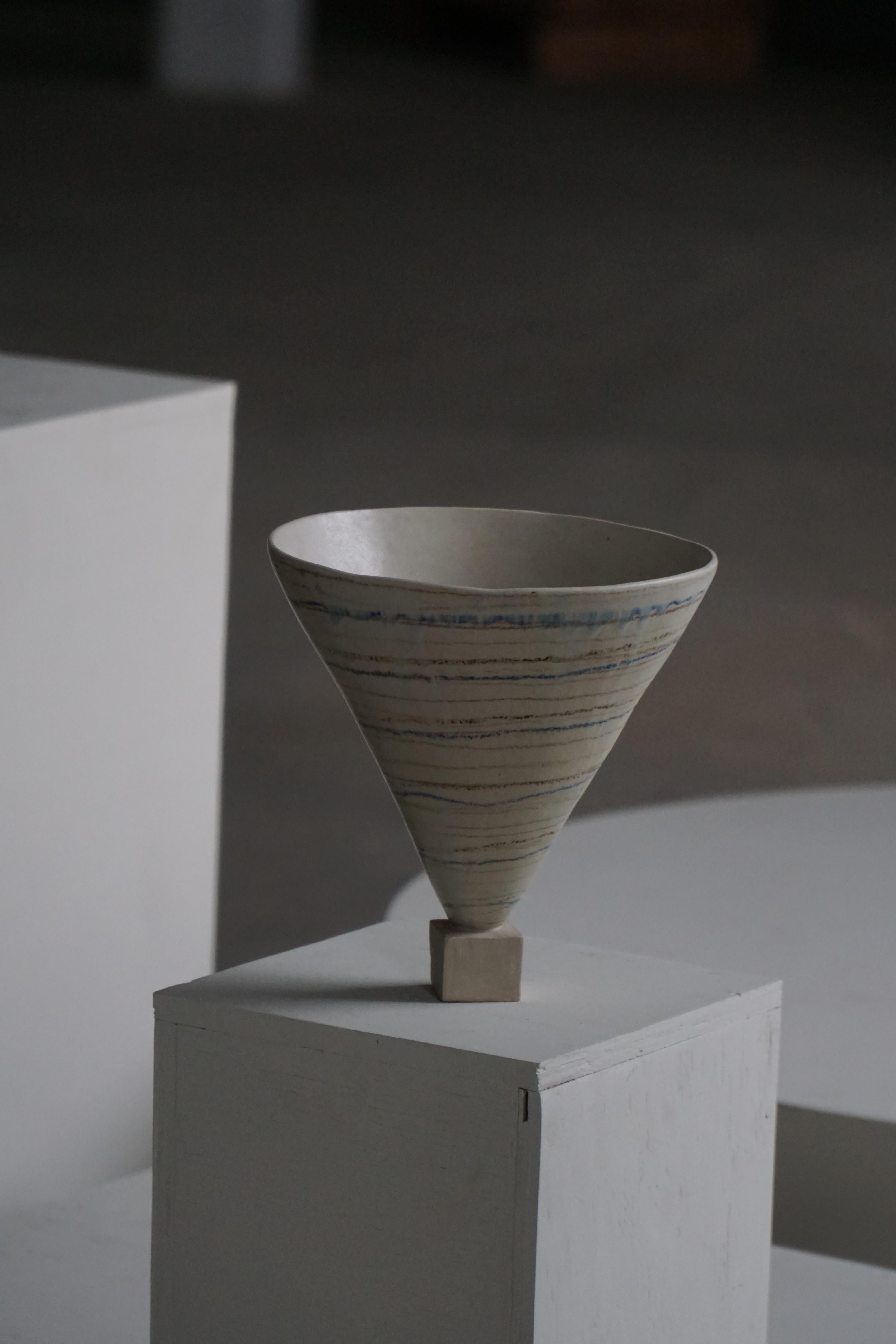 Vaso decorativo danese in gres della metà del XX secolo, anni '60 In condizioni buone in vendita a Odense, DK