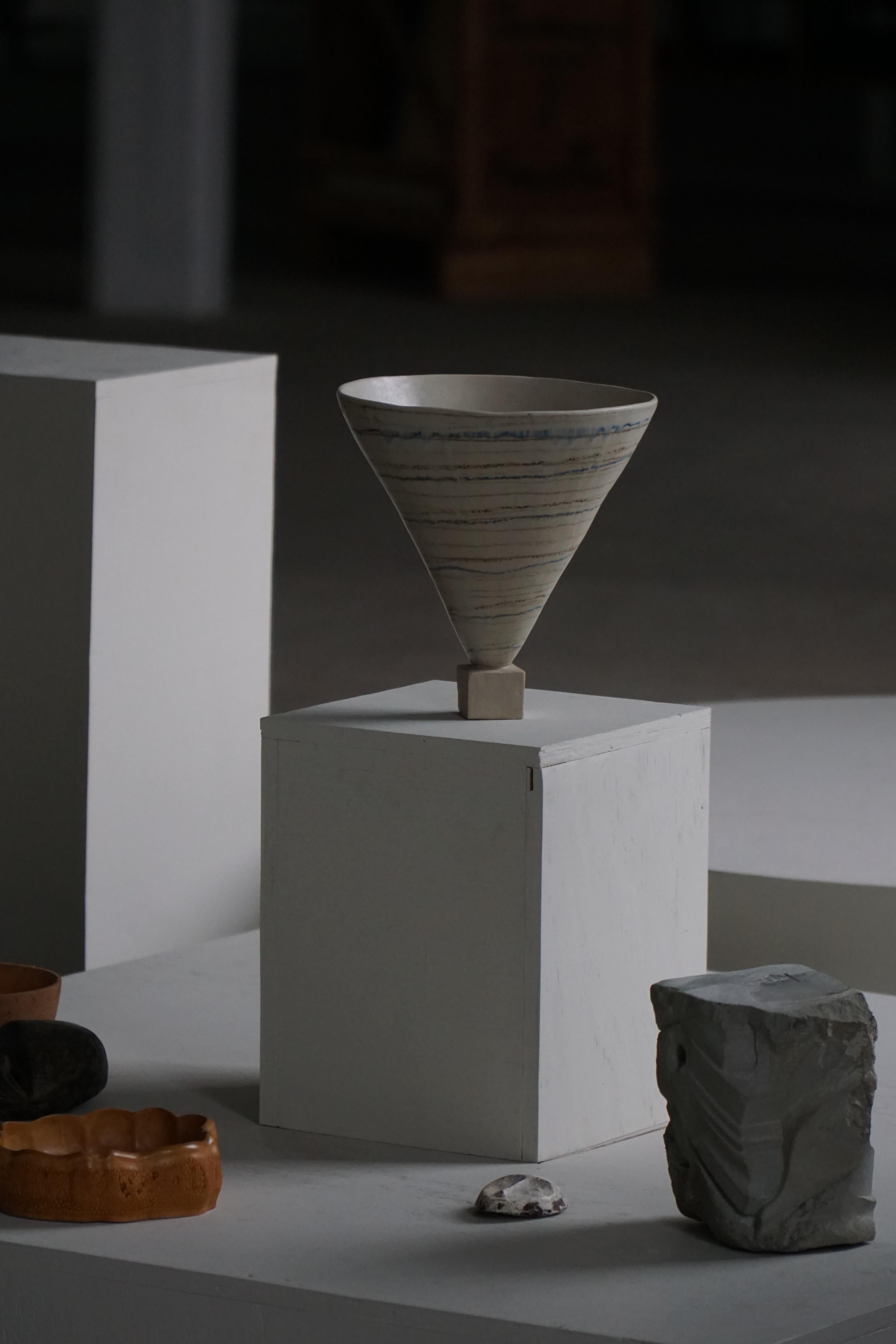 Vaso decorativo danese in gres della metà del XX secolo, anni '60 in vendita 2